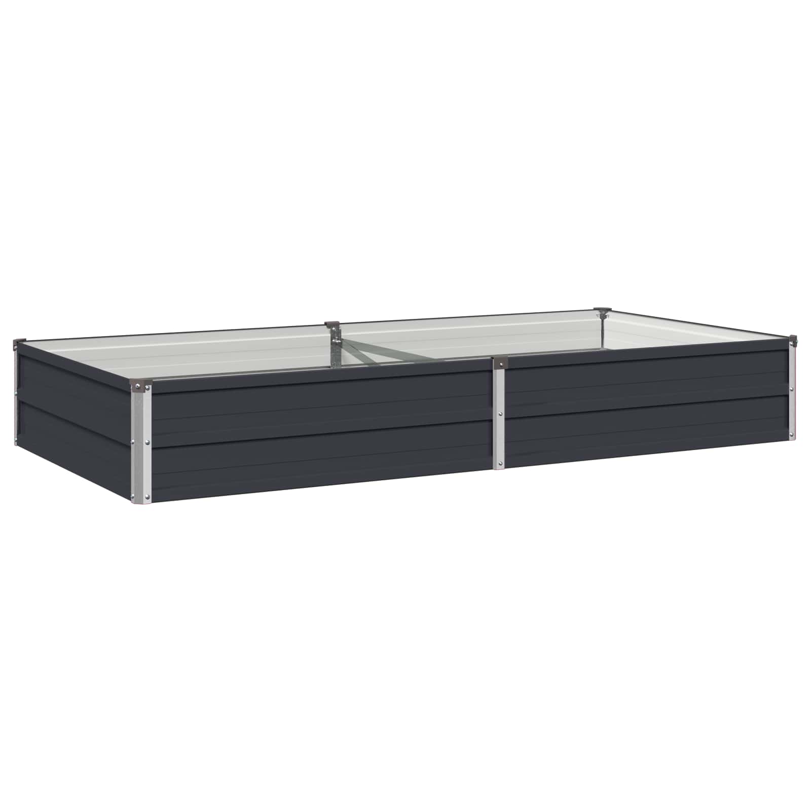 Steel Raised Garden Bed Anthracite 160x80x24cm