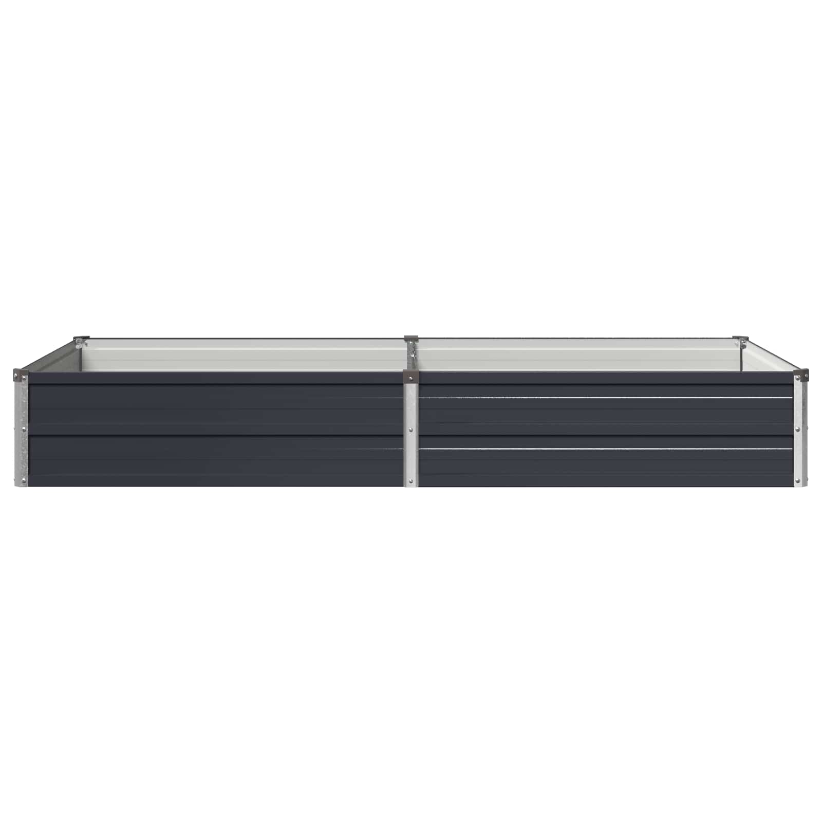 Steel Raised Garden Bed Anthracite 160x80x24cm