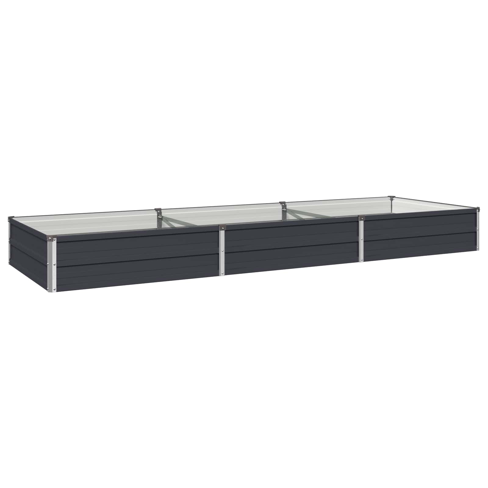 Steel Raised Garden Bed Anthracite 240x80x24cm