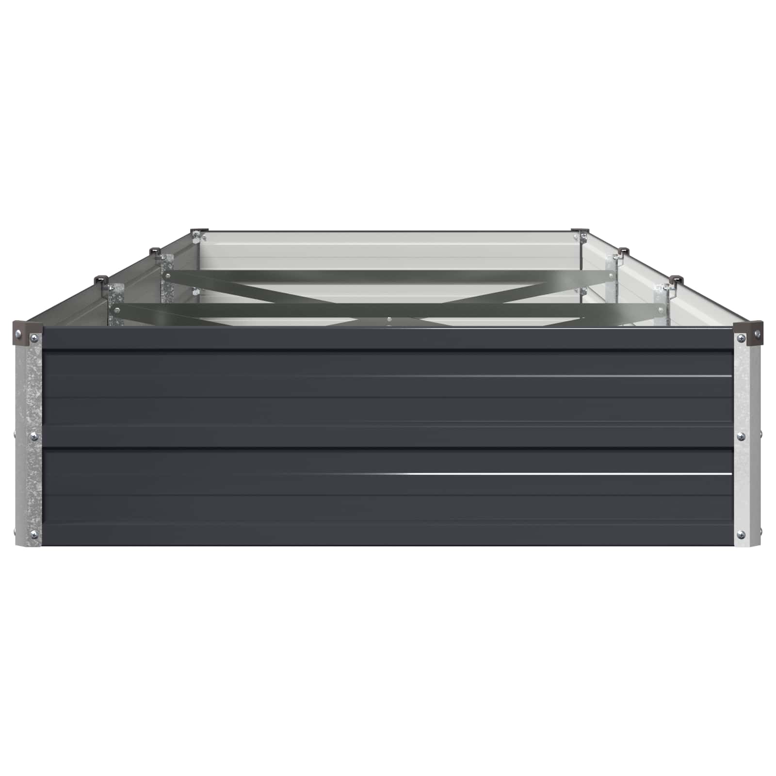 Steel Raised Garden Bed Anthracite 240x80x24cm