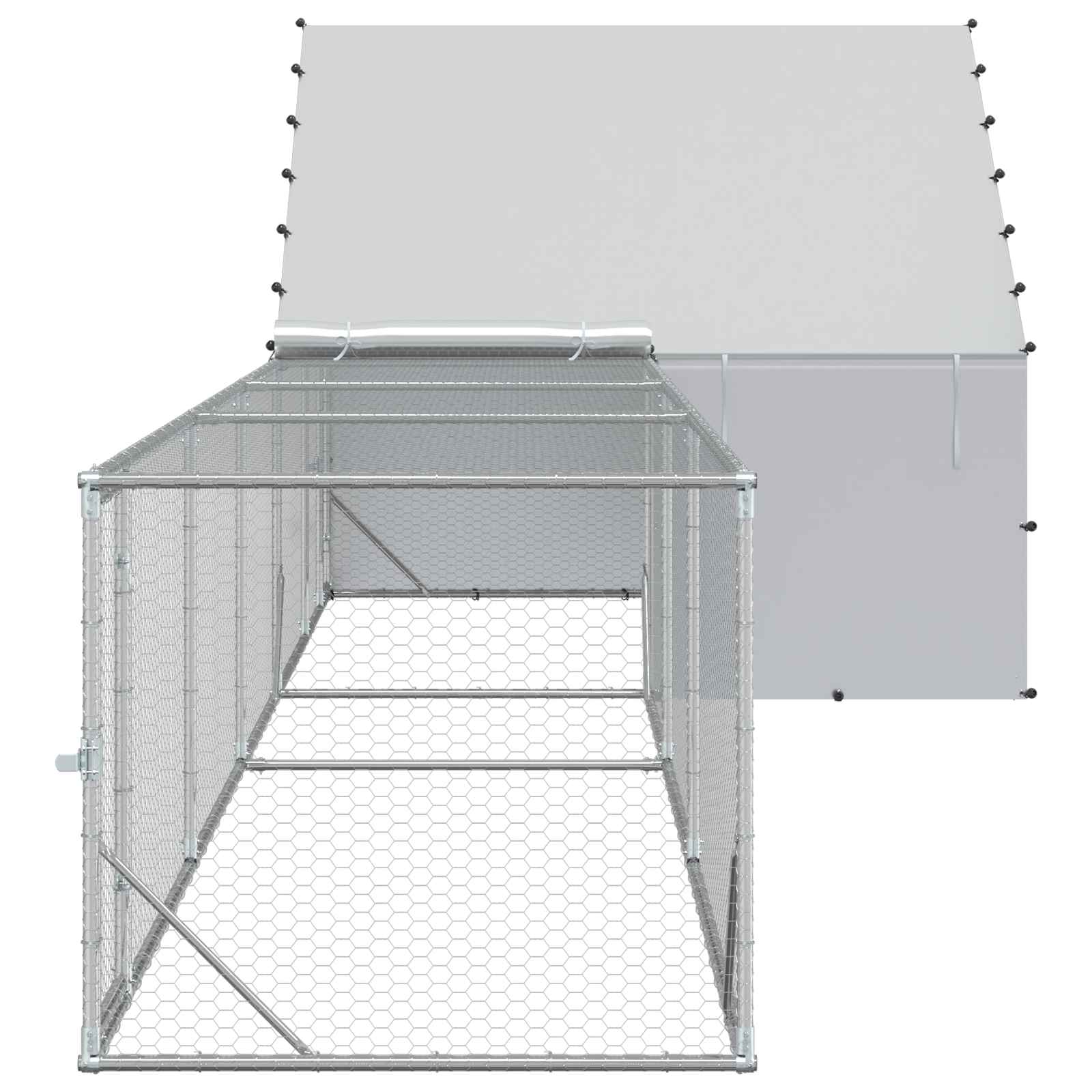 Chicken Coop Silver Yard 8x2x1.9cm