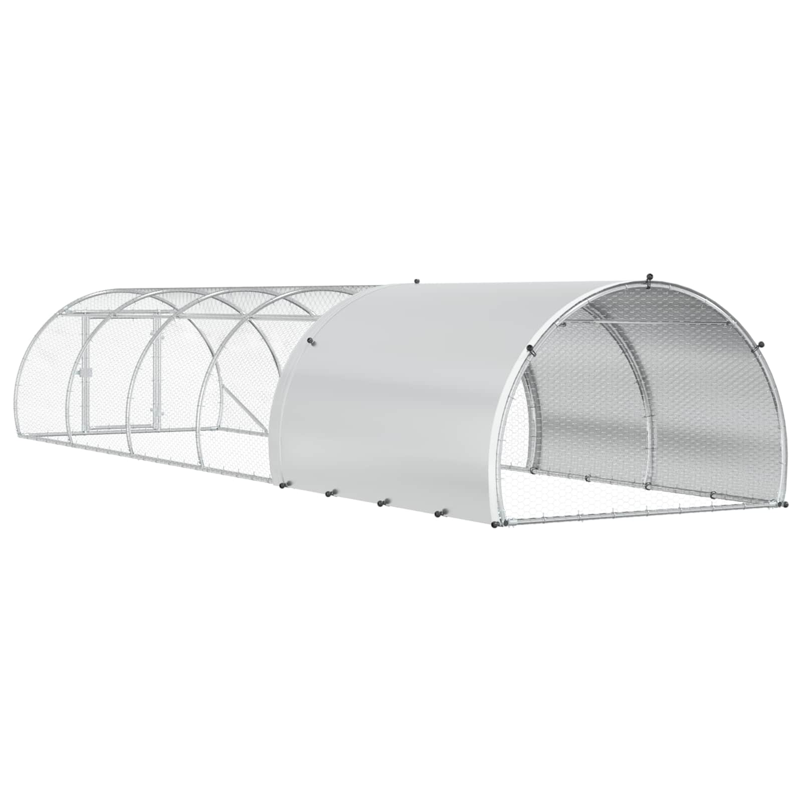 Silver Chicken Coop Large 600x150x100cm
