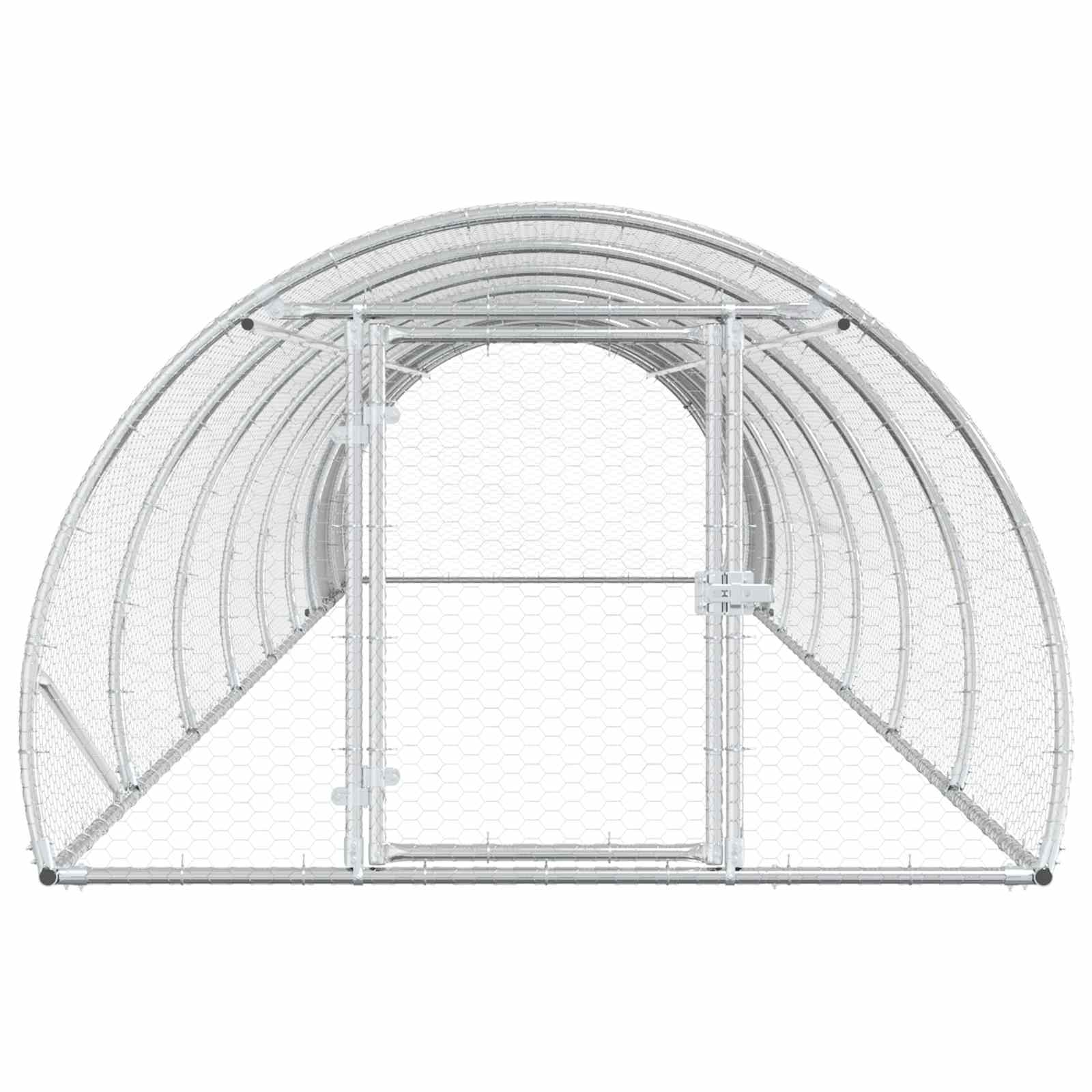 Chicken Coop Galvanised Steel Enclosure 800x150x100cm