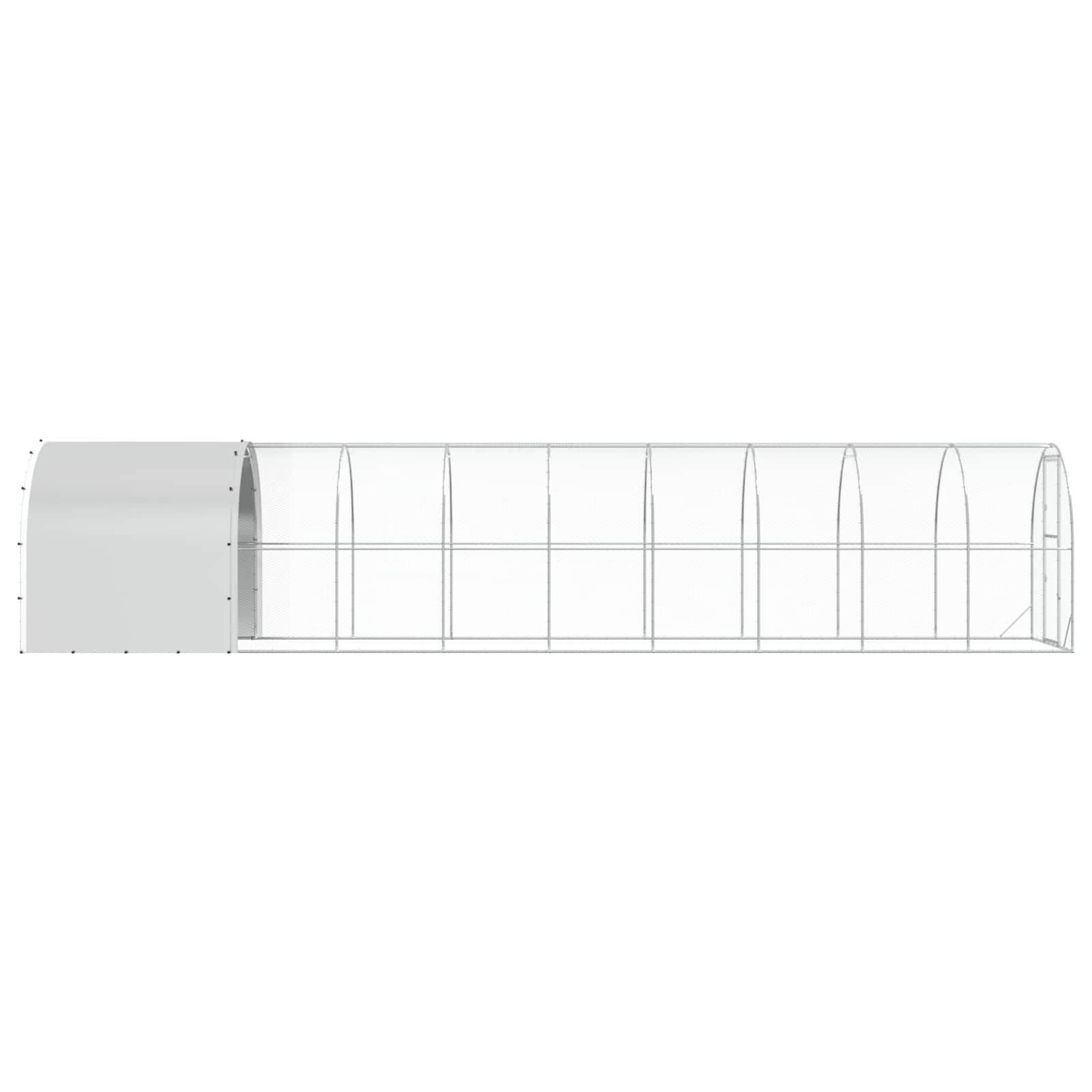 Silver Chicken Coop Enclosure 1000x200x200cm