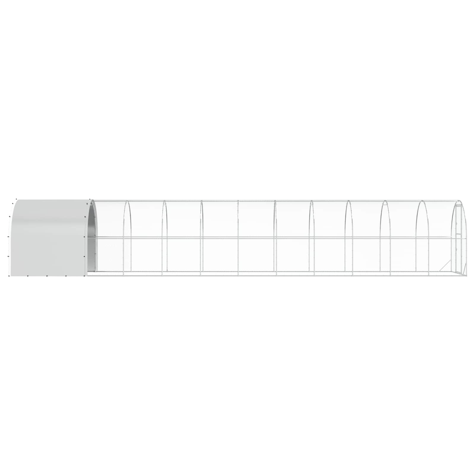 Chicken Coop Galvanised Steel Enclosure 1200x200x200cm