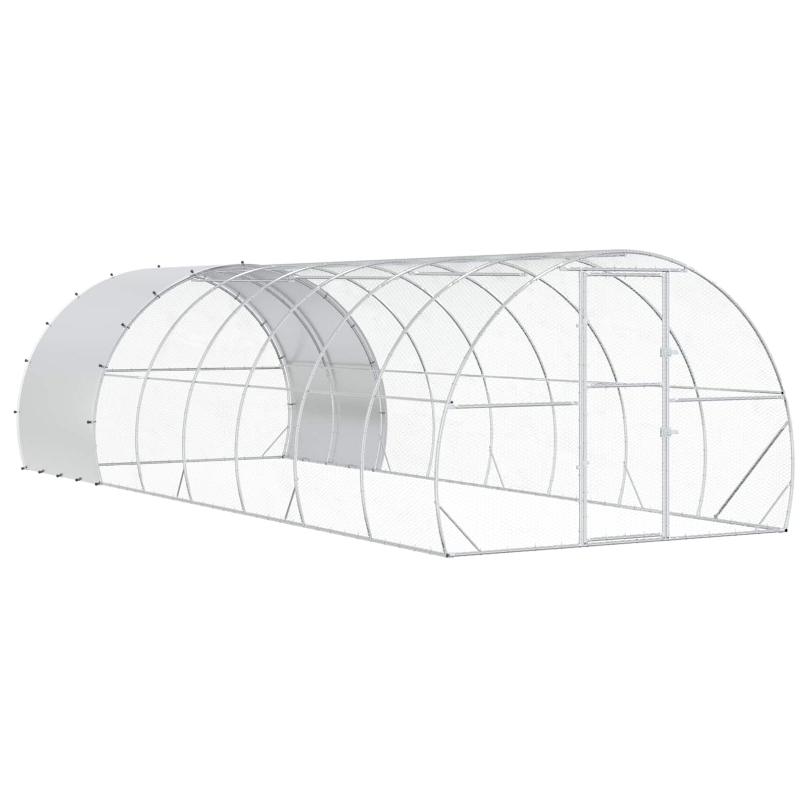 Chicken Coop Galvanised Steel Enclosure 800x300x200cm