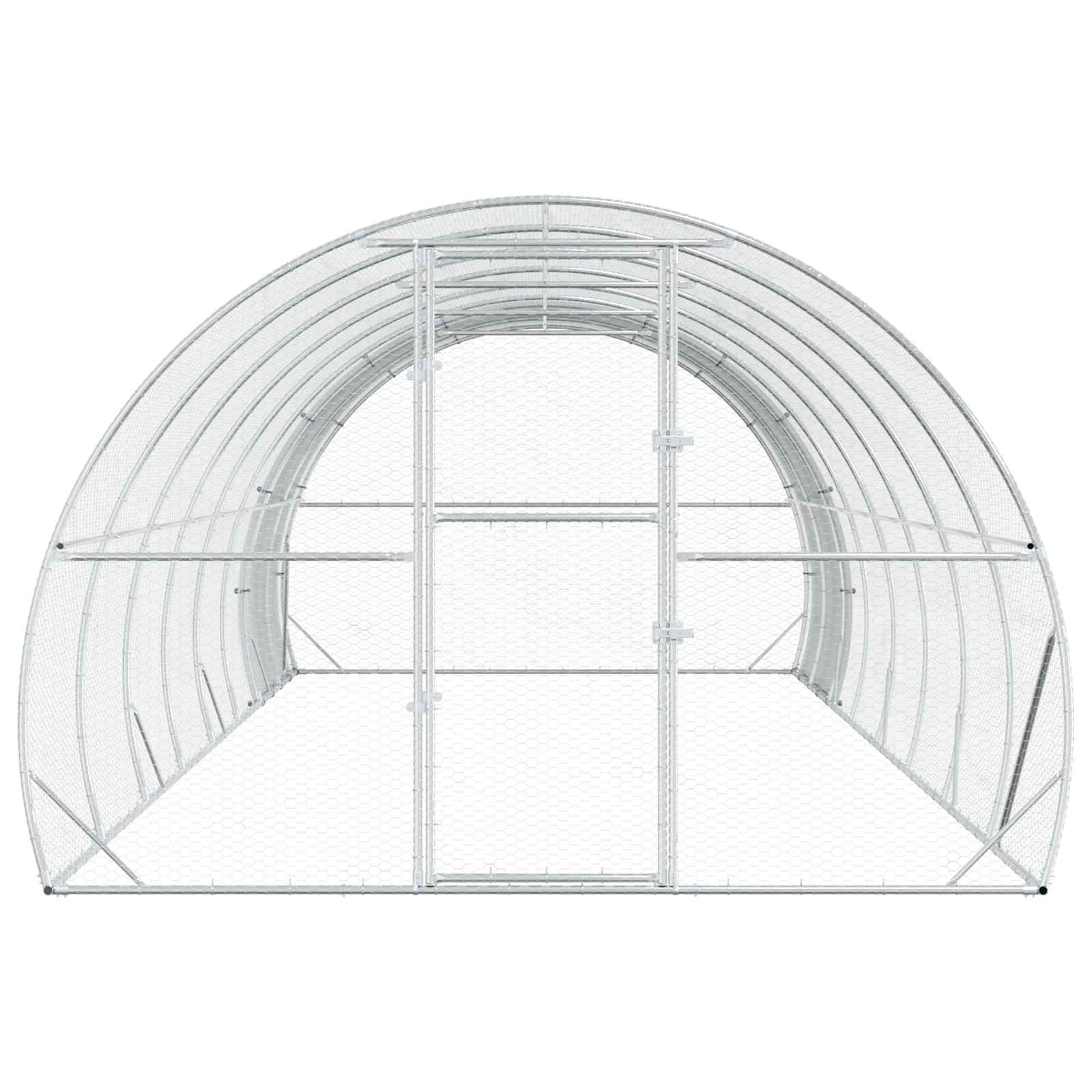 Chicken Coop Galvanised Steel Enclosure 800x300x200cm