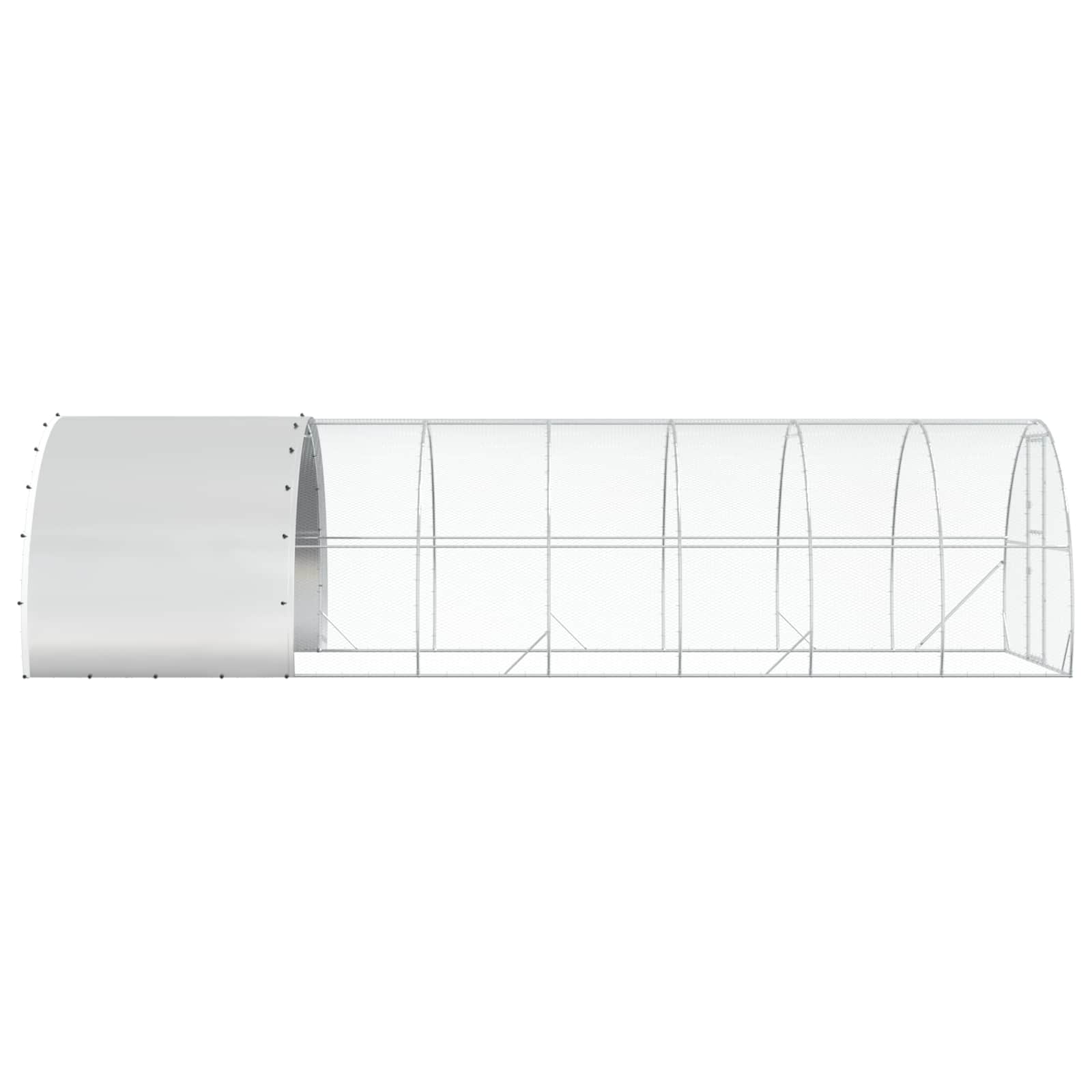 Chicken Coop Galvanised Steel Enclosure 800x300x200cm