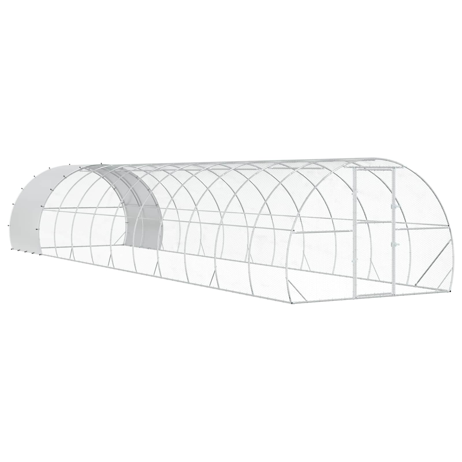 Chicken Coop Galvanised Steel Enclosure 1200x300x200cm
