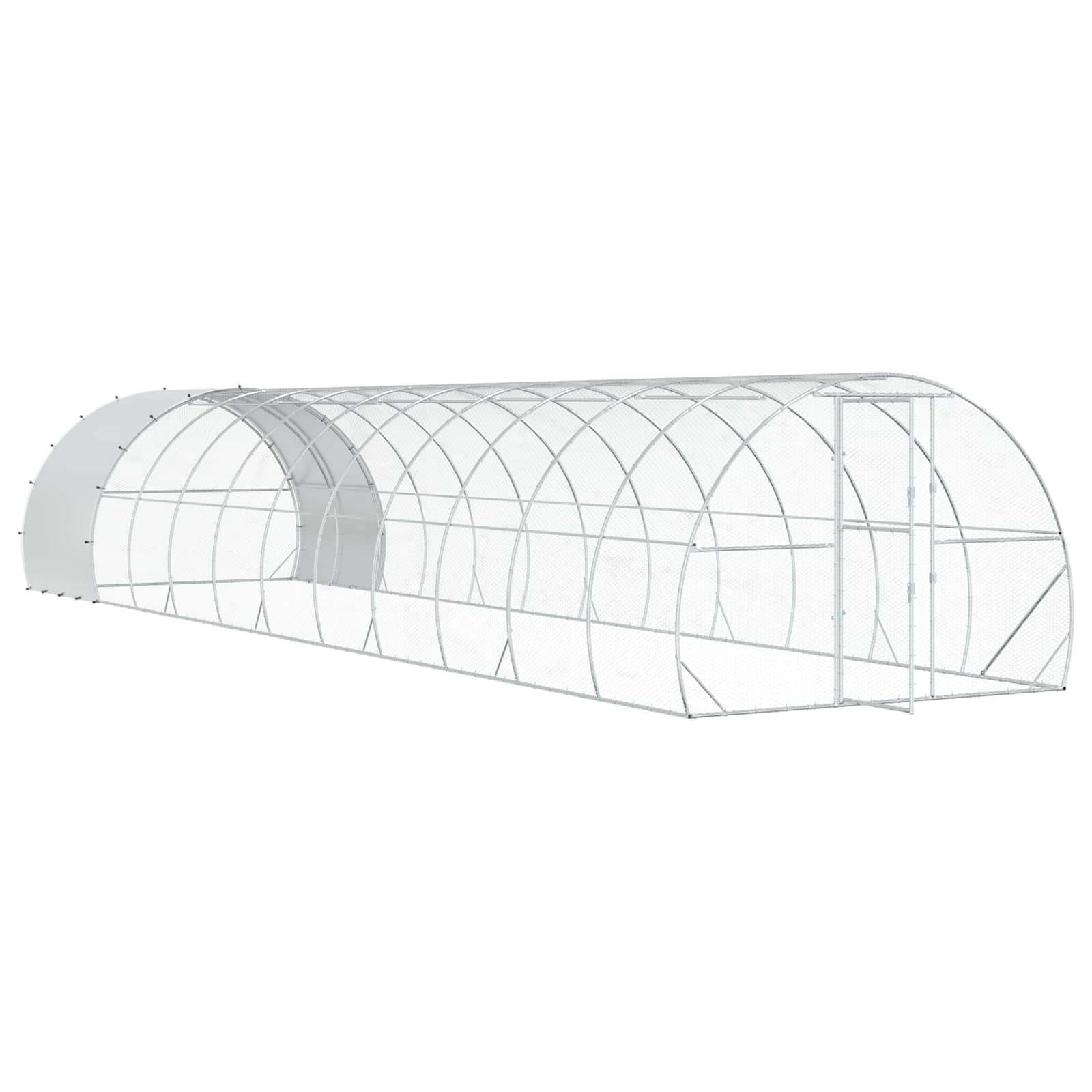 Chicken Coop Galvanised Steel Enclosure 1200x300x200cm