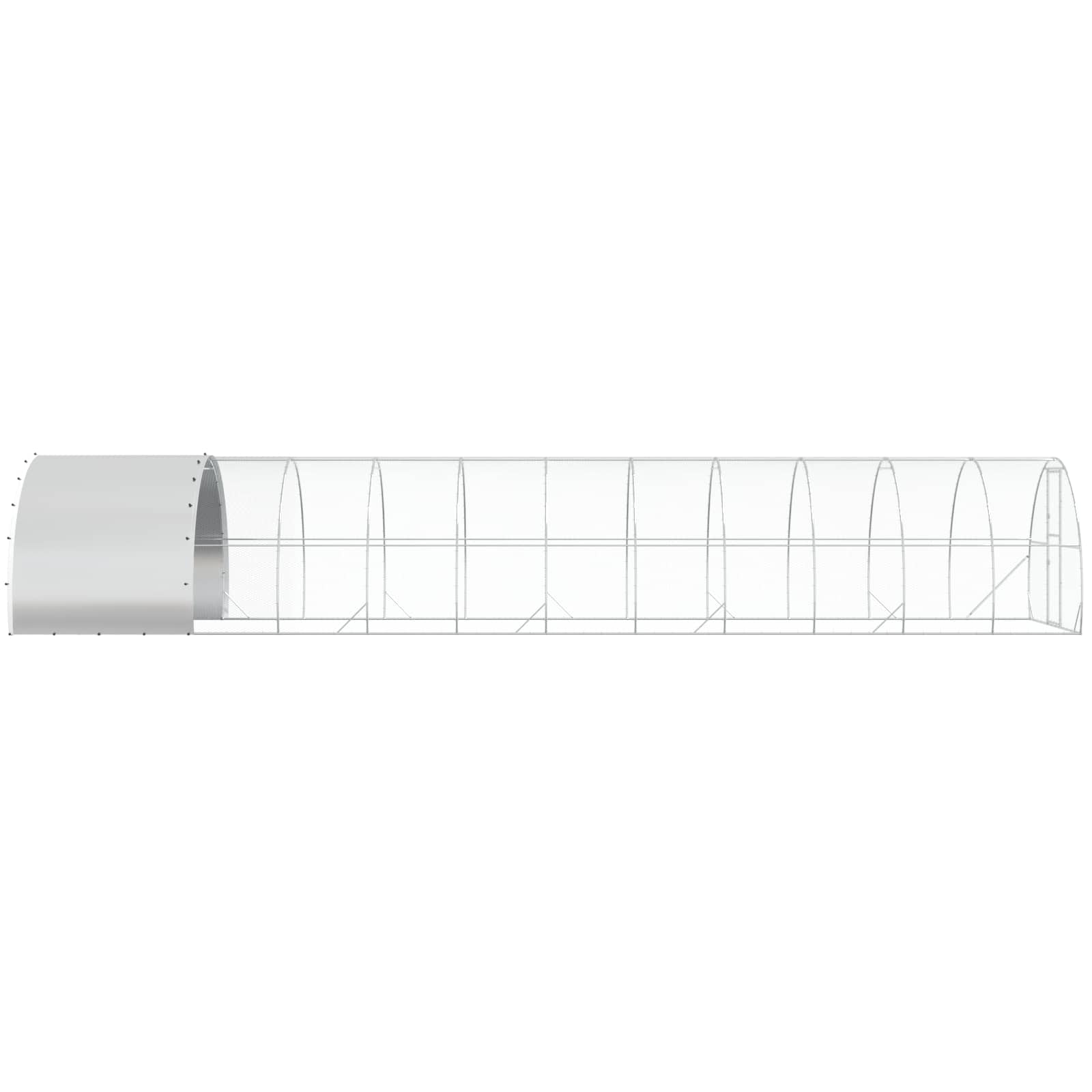 Chicken Coop Galvanised Steel Enclosure 1200x300x200cm
