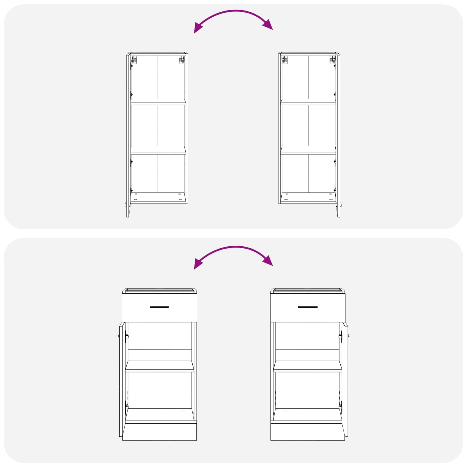 5-Piece Kitchen Cabinet Set White Engineered Wood | Simplede