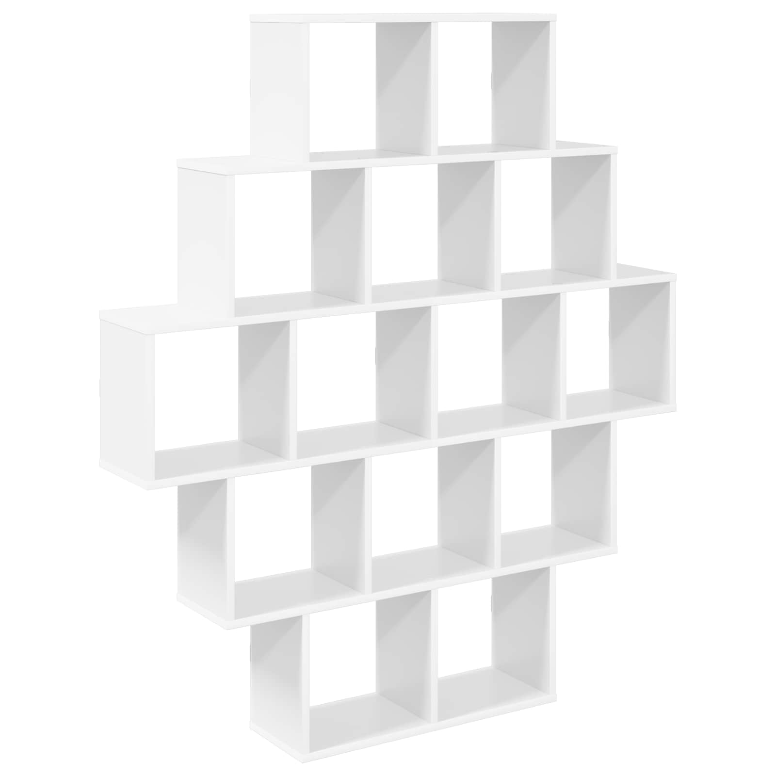 Wall Shelf 14 Compartments White 120cm | Simpledeals