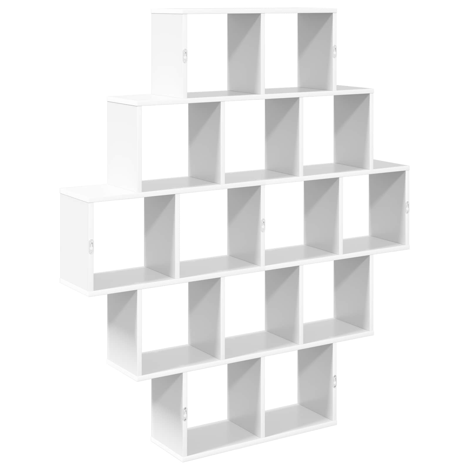 Wall Shelf 14 Compartments White 120cm | Simpledeals