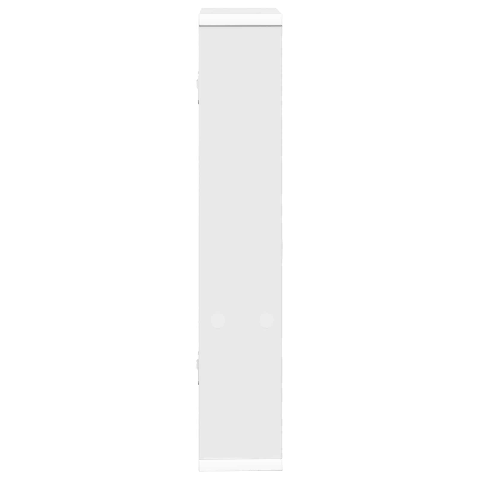 White Wall Shelf 3 Compartments 60cm | Simpledeals