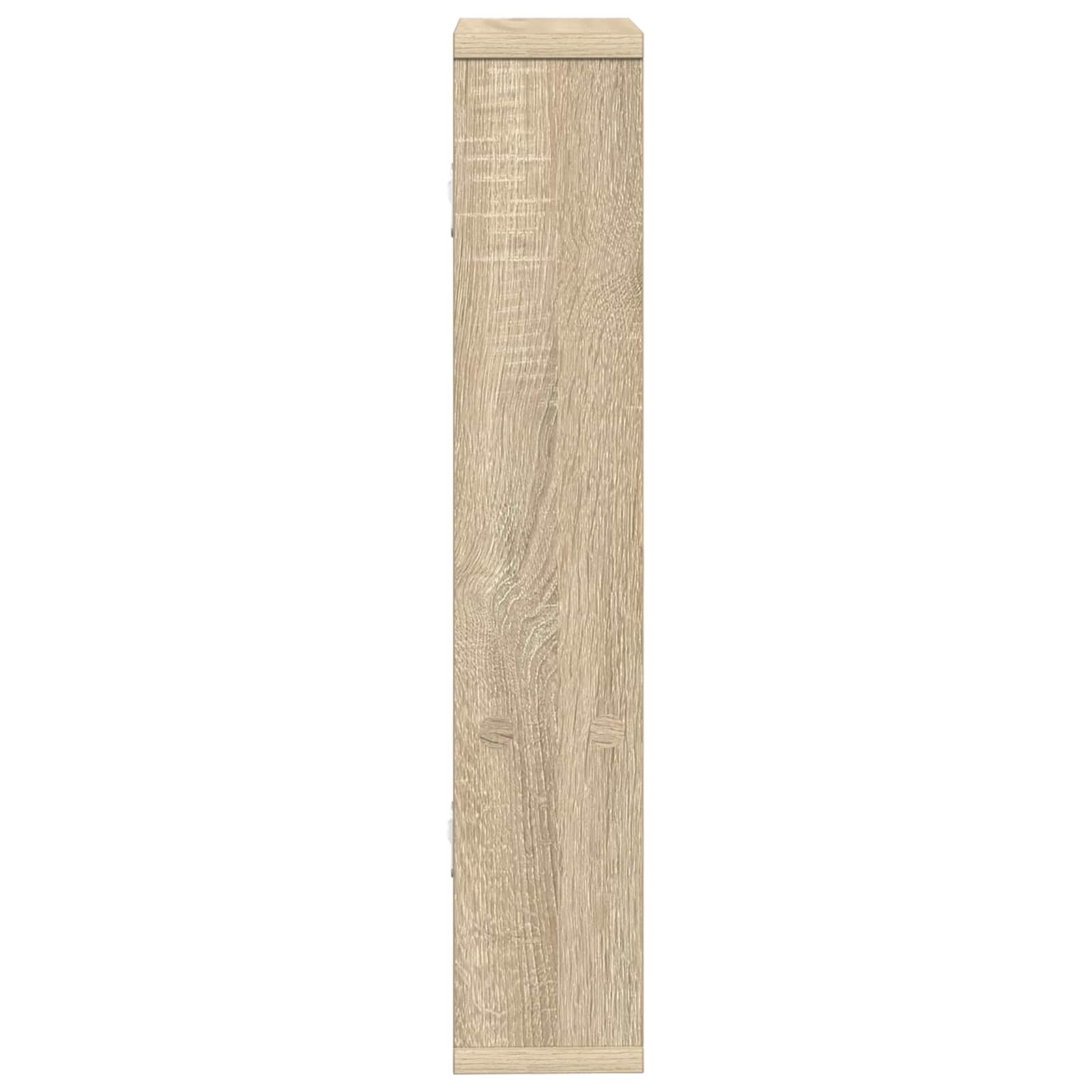 Wall Shelf Sonoma Oak 3 Compartment 60cm | Simpledeals