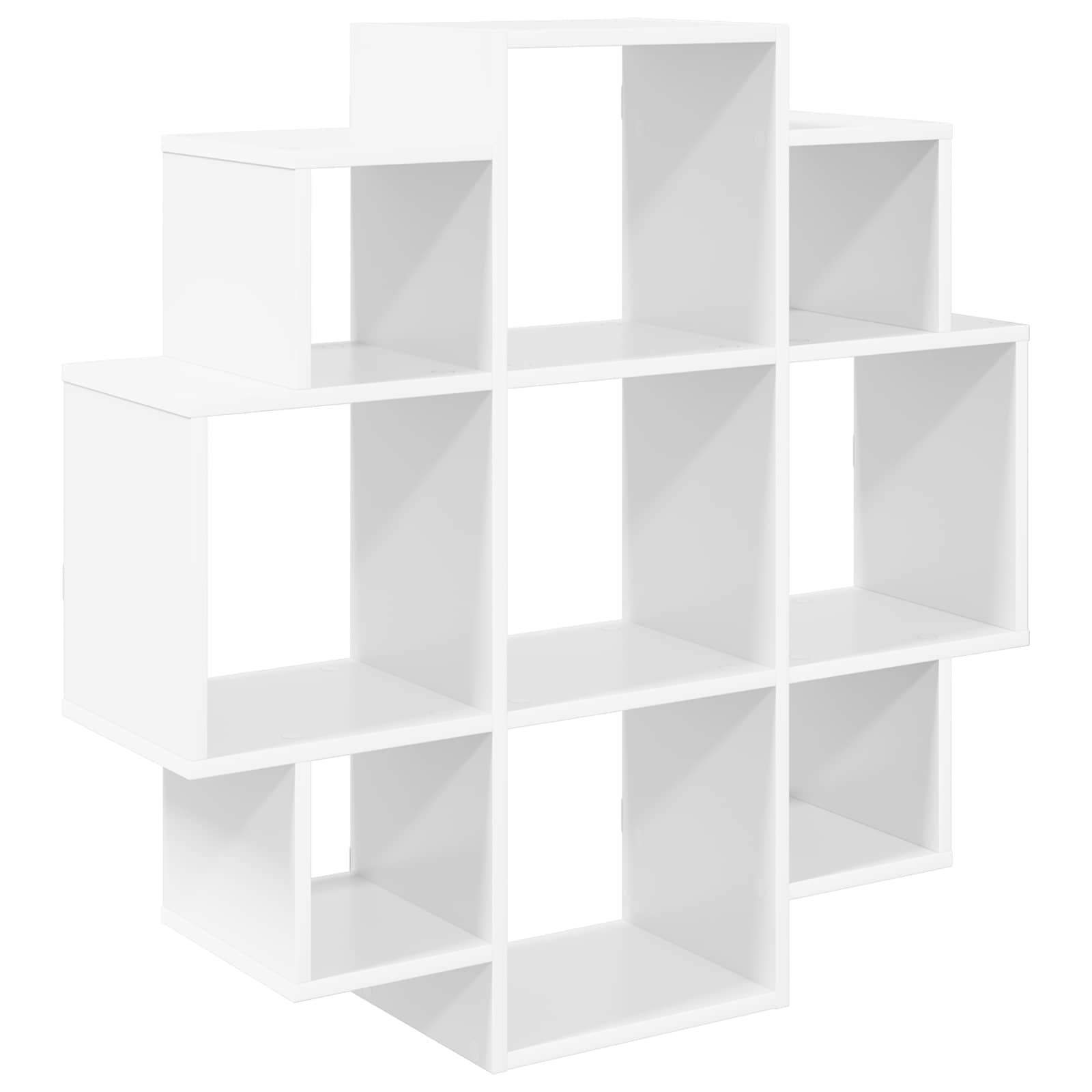 White Wall Shelf 9 Compartments 90cm | Simpledeals