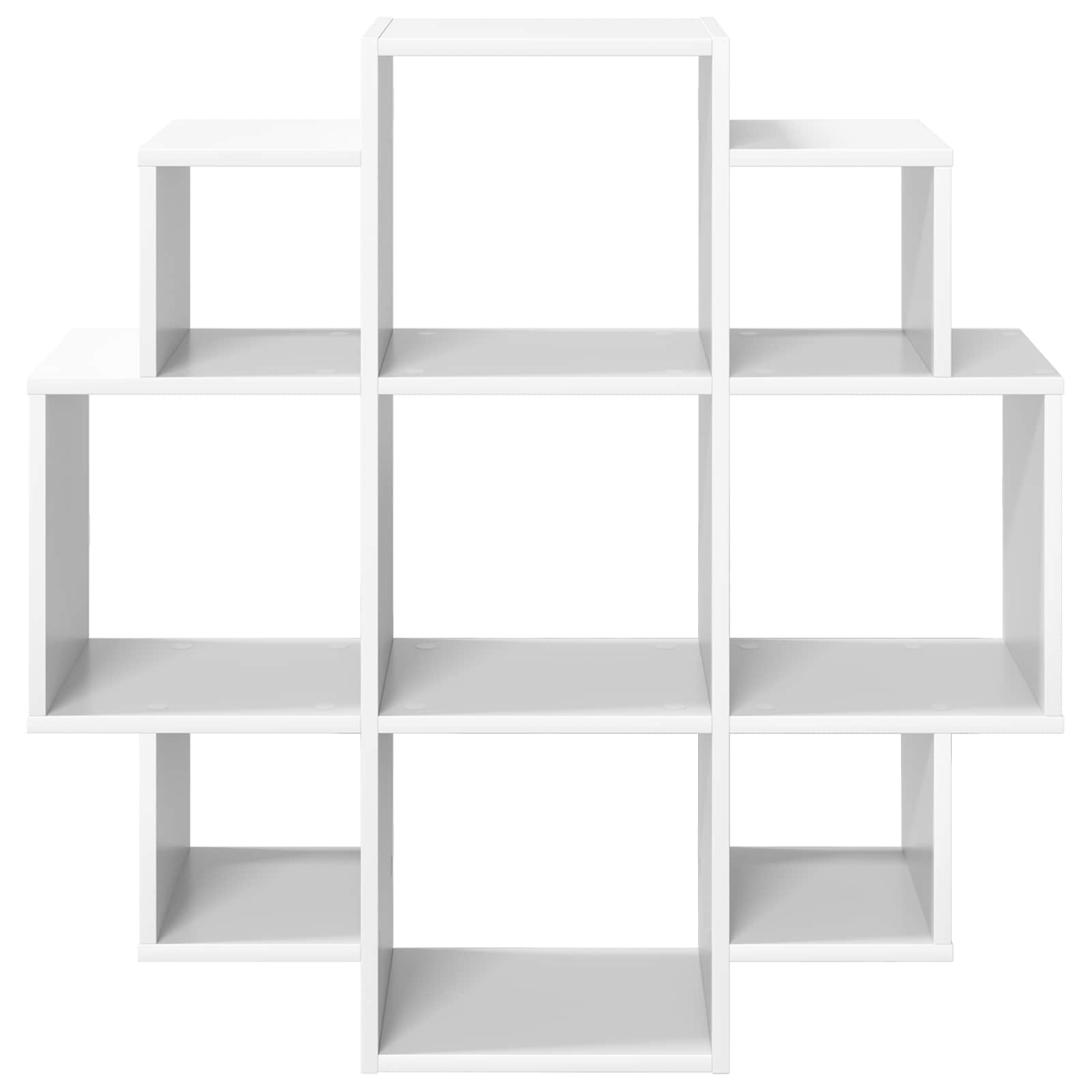 White Wall Shelf 9 Compartments 90cm | Simpledeals