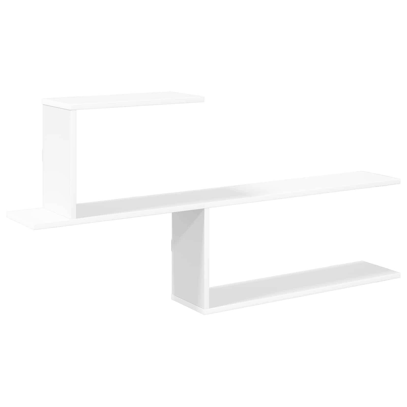 White Wall Shelf 122cm Engineered Wood | Simpledeals