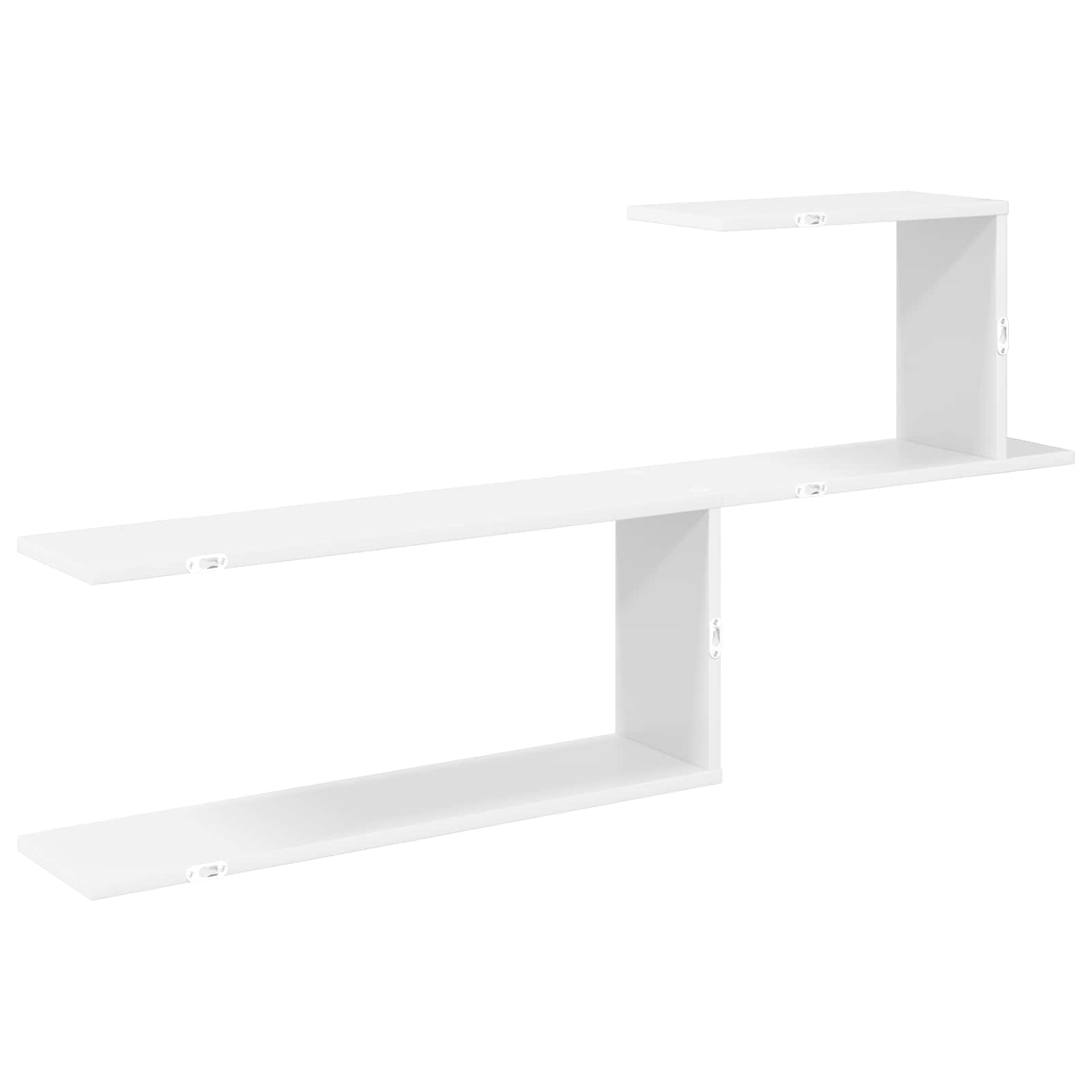 White Wall Shelf 122cm Engineered Wood | Simpledeals
