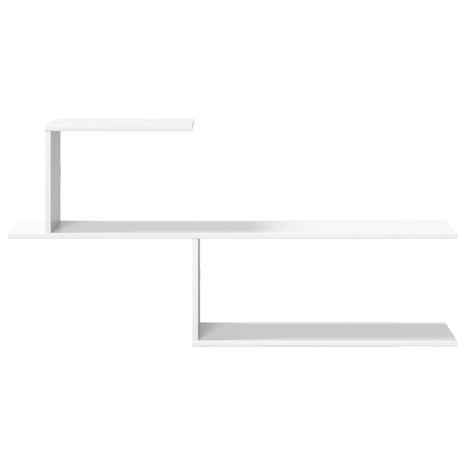White Wall Shelf 122cm Engineered Wood | Simpledeals