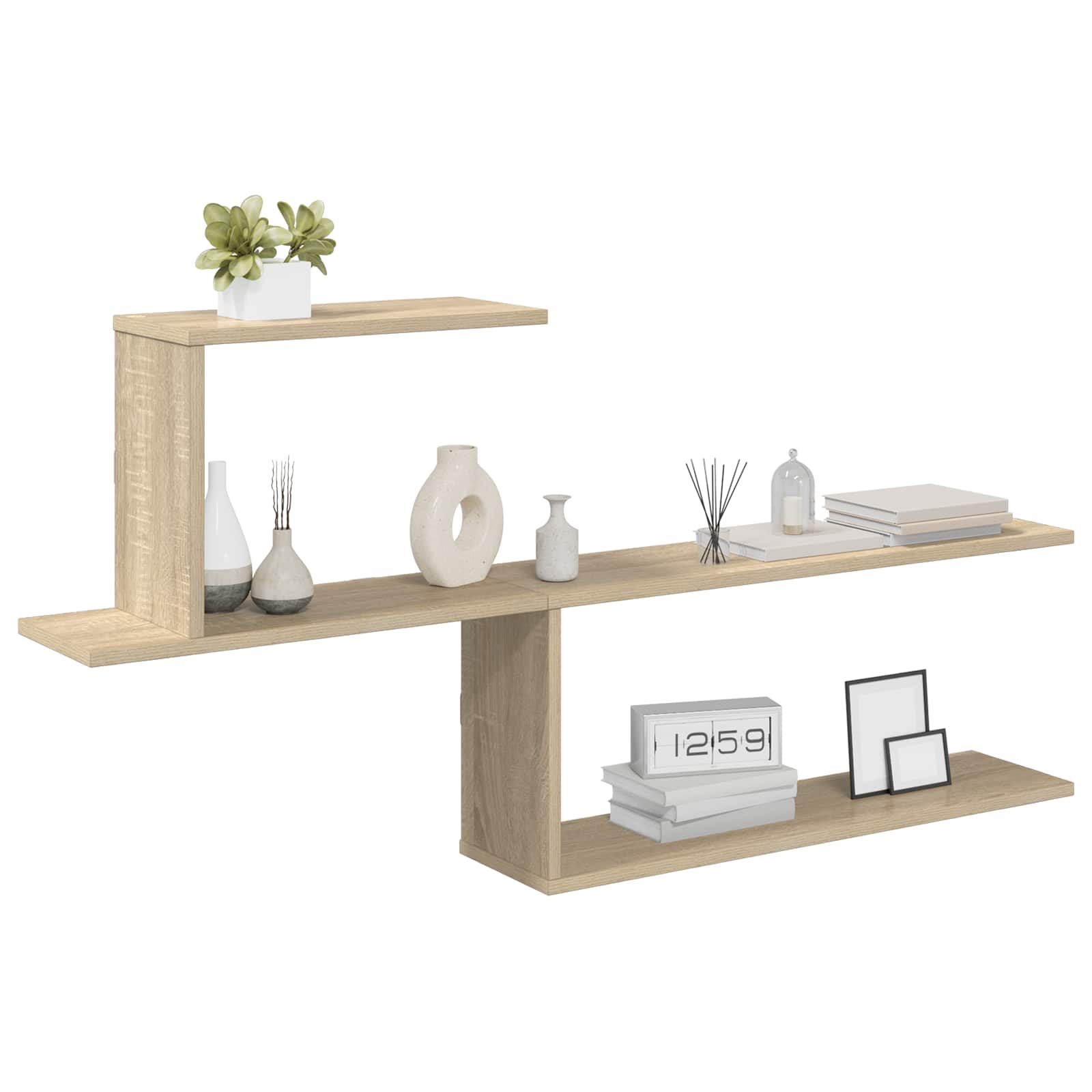 Wall Shelf Sonoma Oak 122cm Engineered Wood | Simpledeals