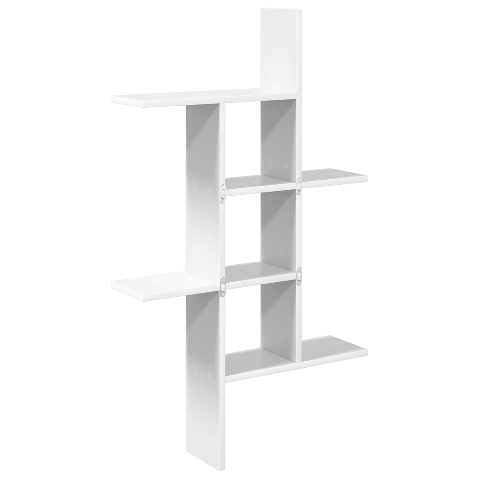 White Wall Shelf 5 Compartments 102cm | Simpledeals