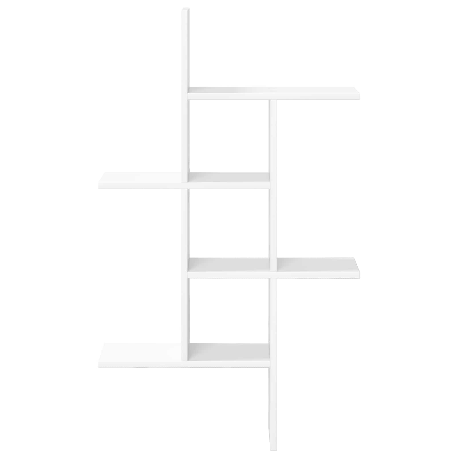 White Wall Shelf 5 Compartments 102cm | Simpledeals