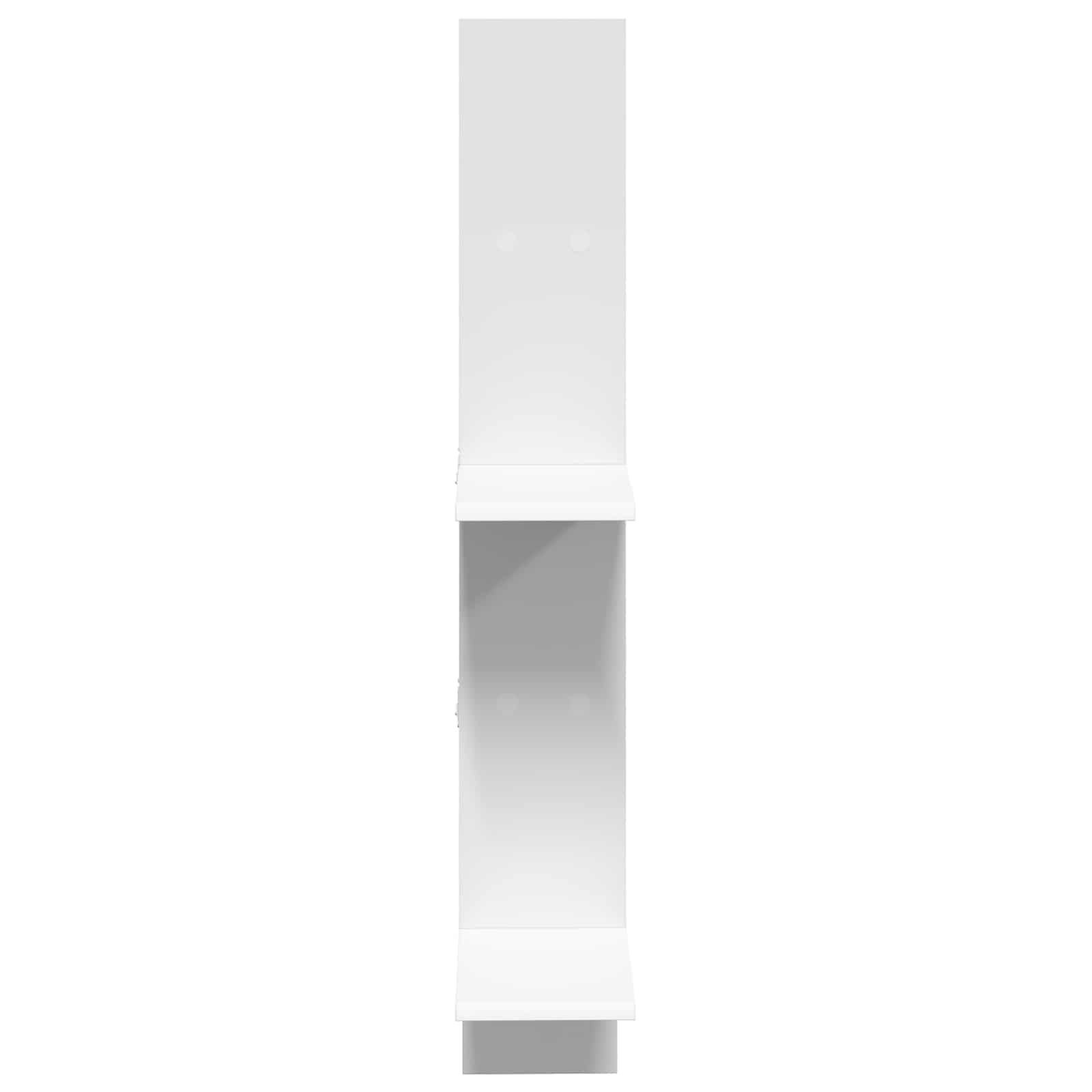 White Wall Shelf 5 Compartments 102cm | Simpledeals