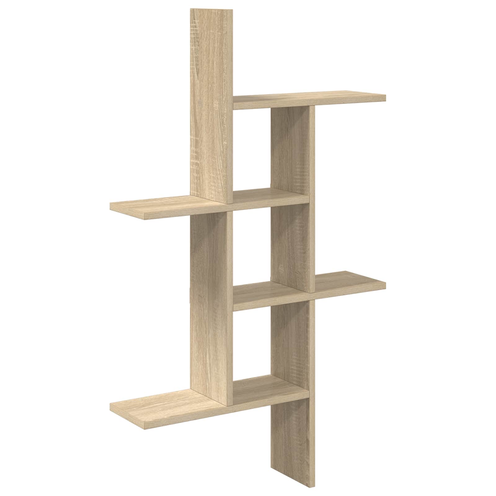 Wall Shelf 5 Compartment Sonoma Oak 102cm | Simpledeals