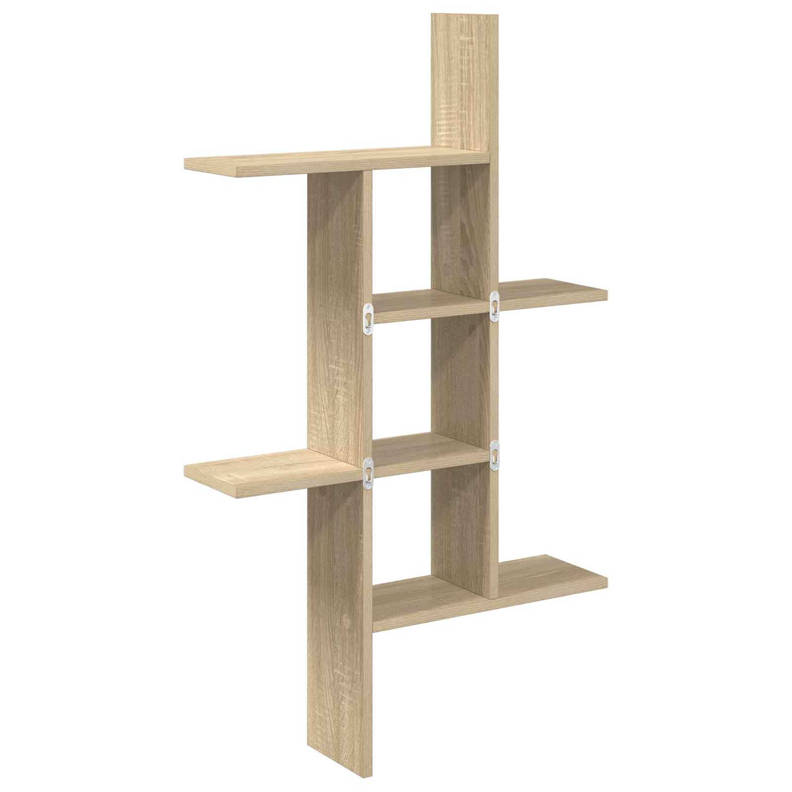 Wall Shelf 5 Compartment Sonoma Oak 102cm | Simpledeals