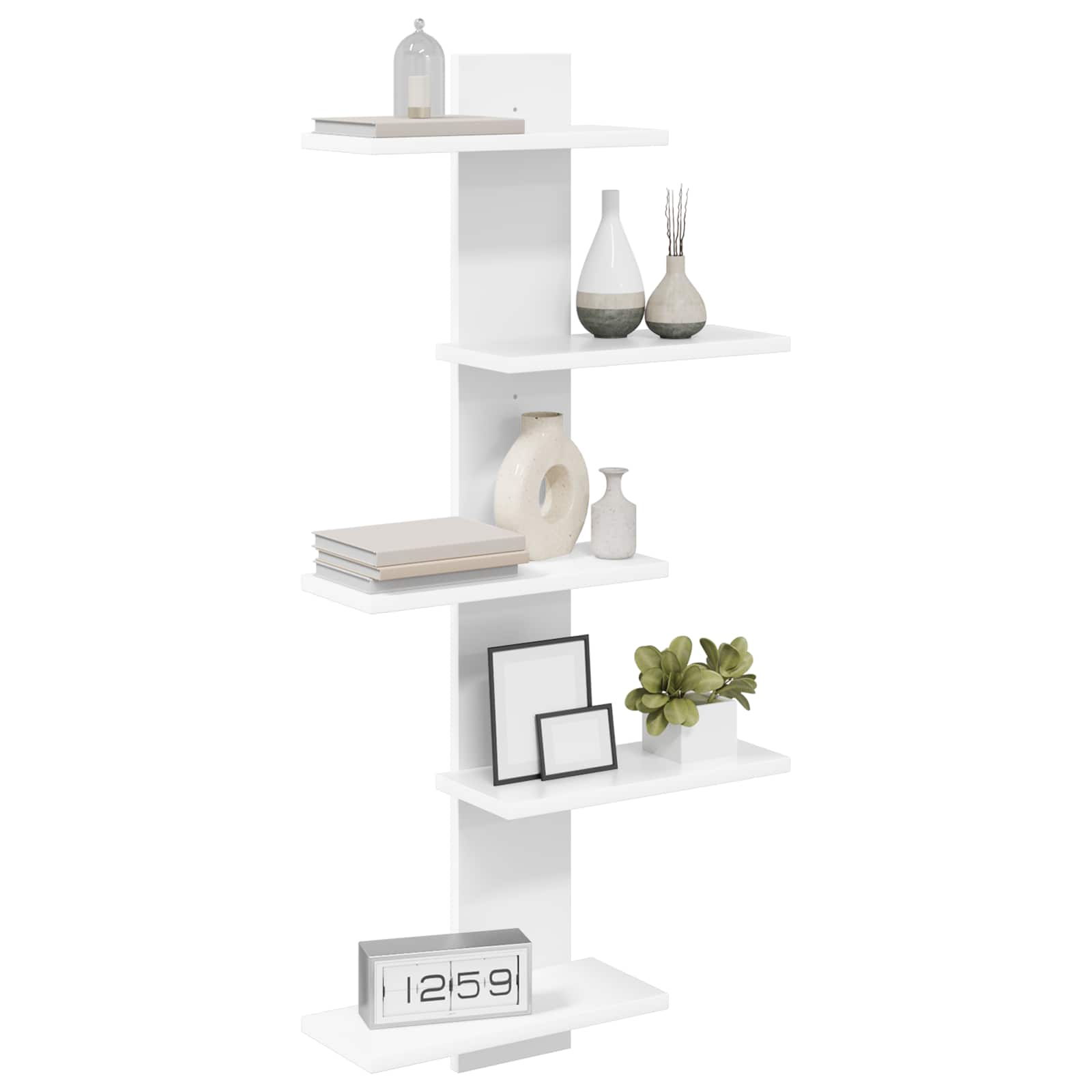 White Floating Wall Shelf 101cm Engineered Wood | Simpledeal