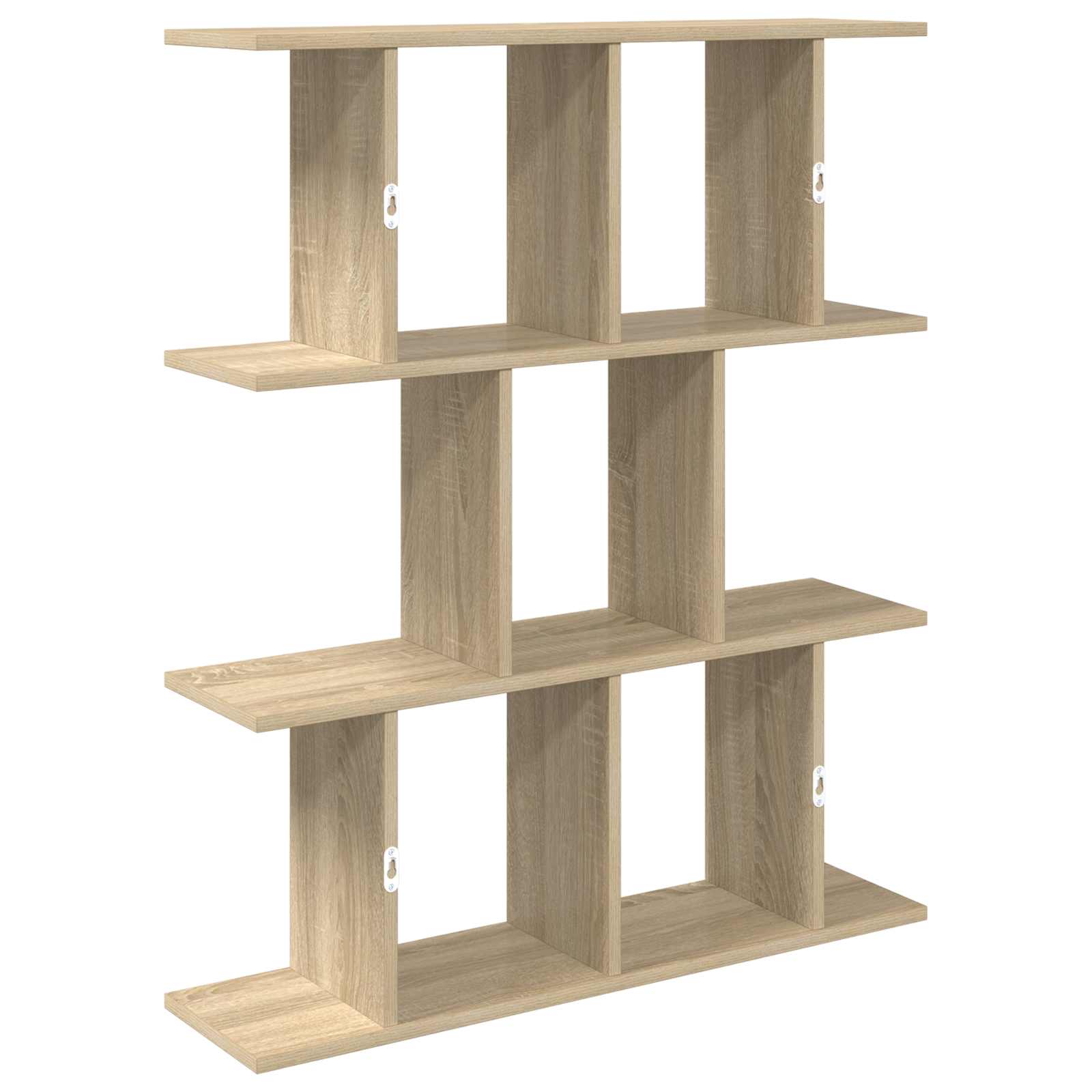 Wall Shelf 11 Compartment Sonoma Oak 80x96cm | Simpledeals