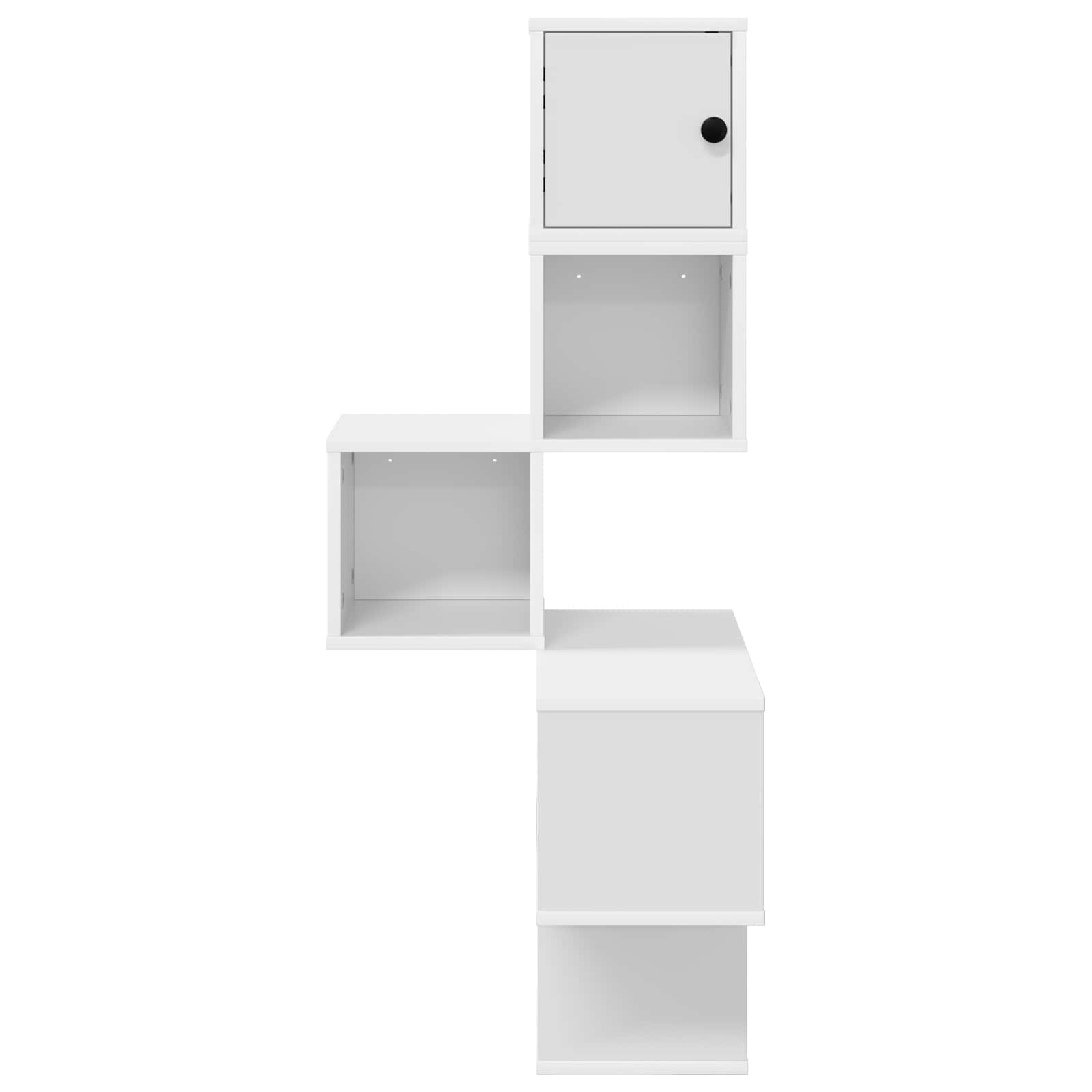 Corner Wall Shelf White 7-Tier 120cm | Simpledeals