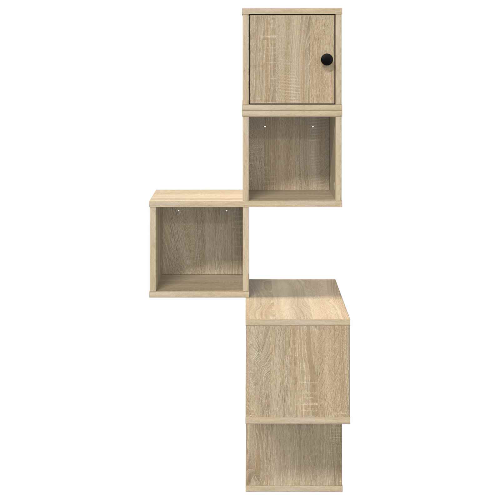 Corner Wall Shelf 7-Tier Sonoma Oak 120cm | Simpledeals