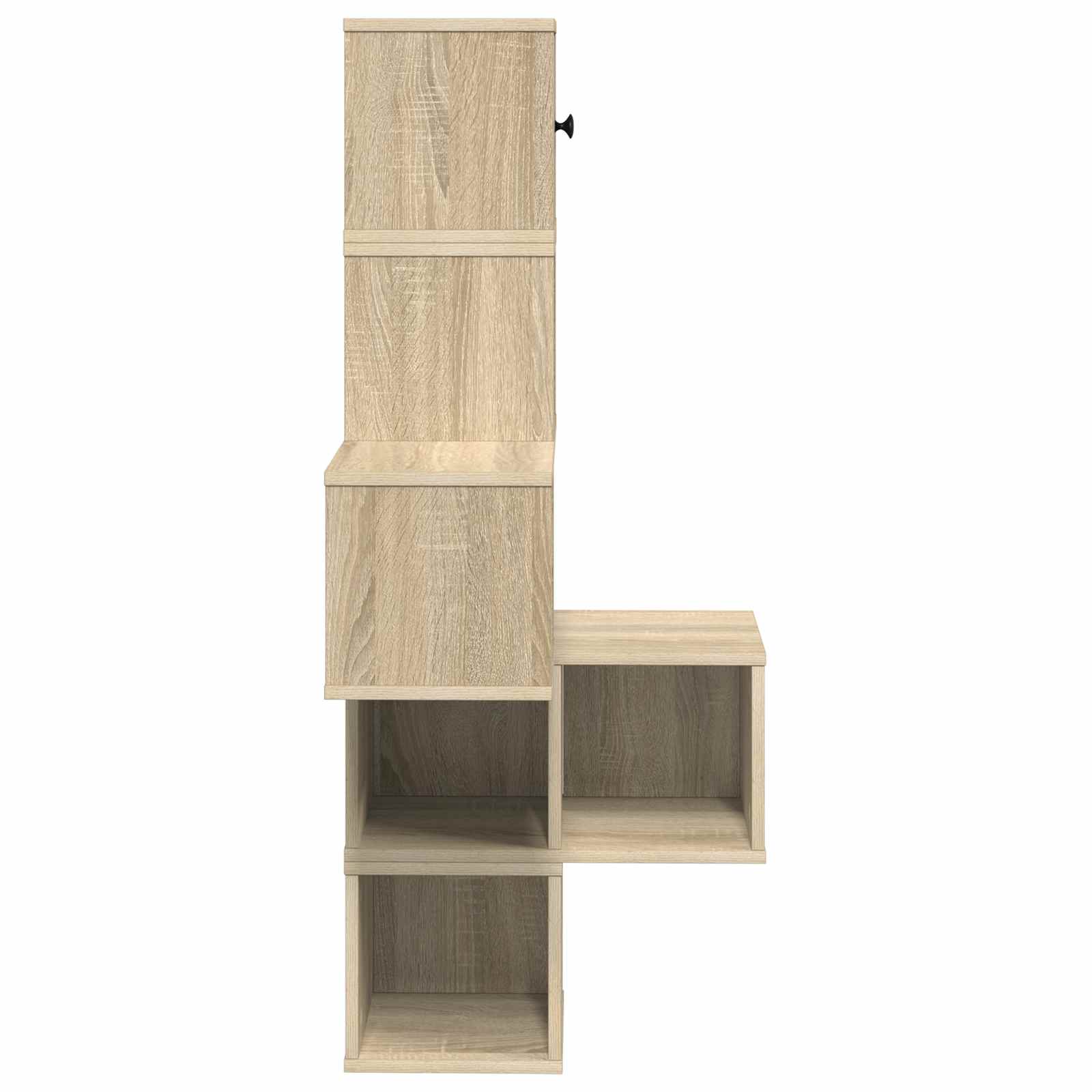 Corner Wall Shelf 7-Tier Sonoma Oak 120cm | Simpledeals