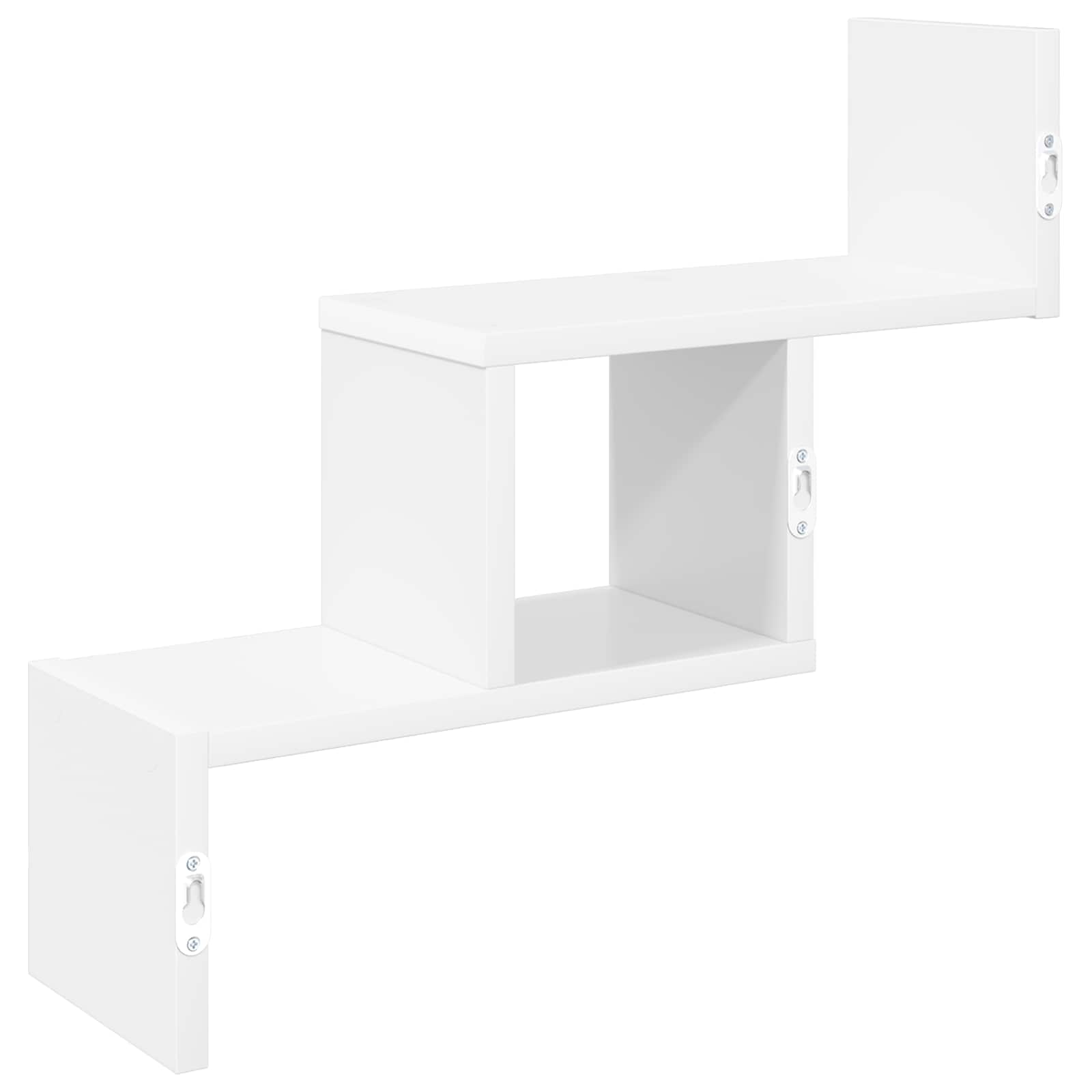 White Wall Shelf 48cm Engineered Wood | Simpledeals