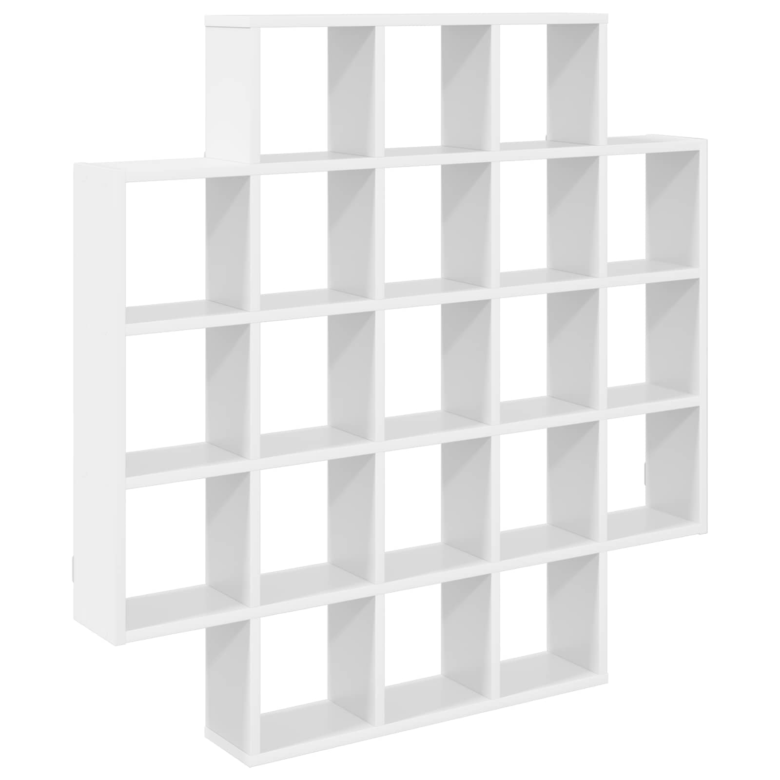 White Wall Shelf 21 Compartments 100cm | Simpledeals