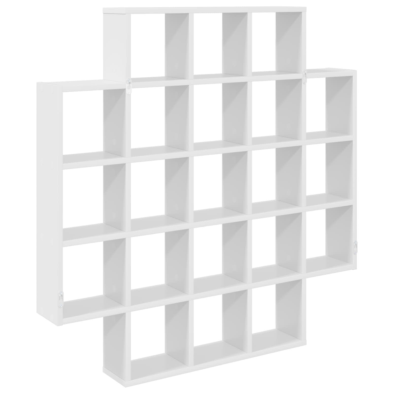 White Wall Shelf 21 Compartments 100cm | Simpledeals