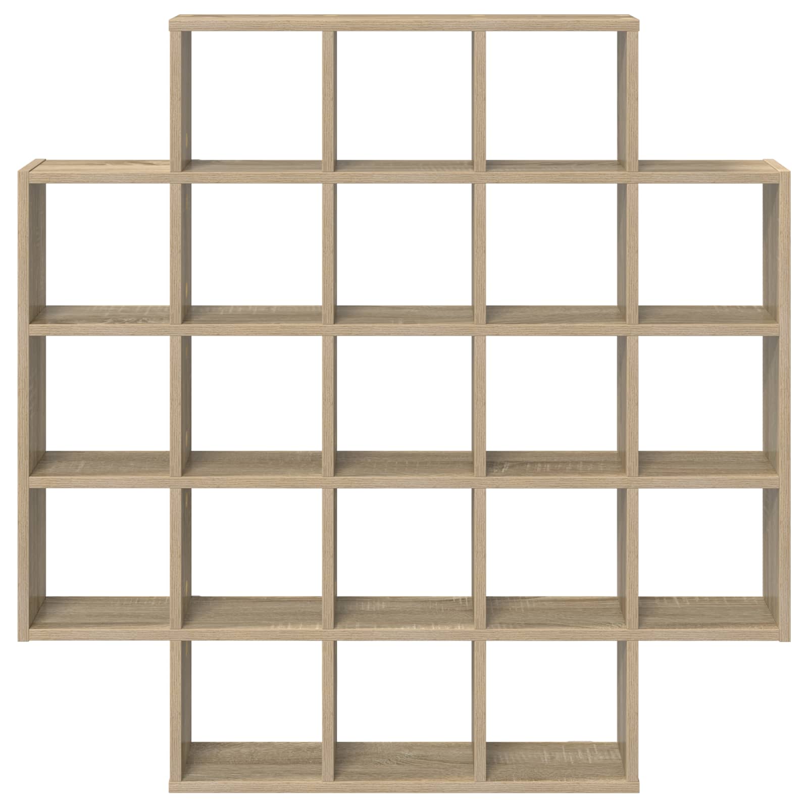 Wall Shelf 21 Compartments Sonoma Oak 100cm | Simpledeals