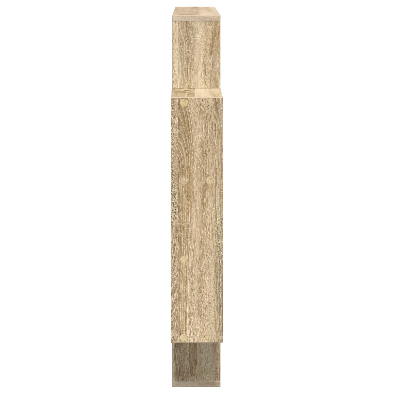 Wall Shelf 21 Compartments Sonoma Oak 100cm | Simpledeals