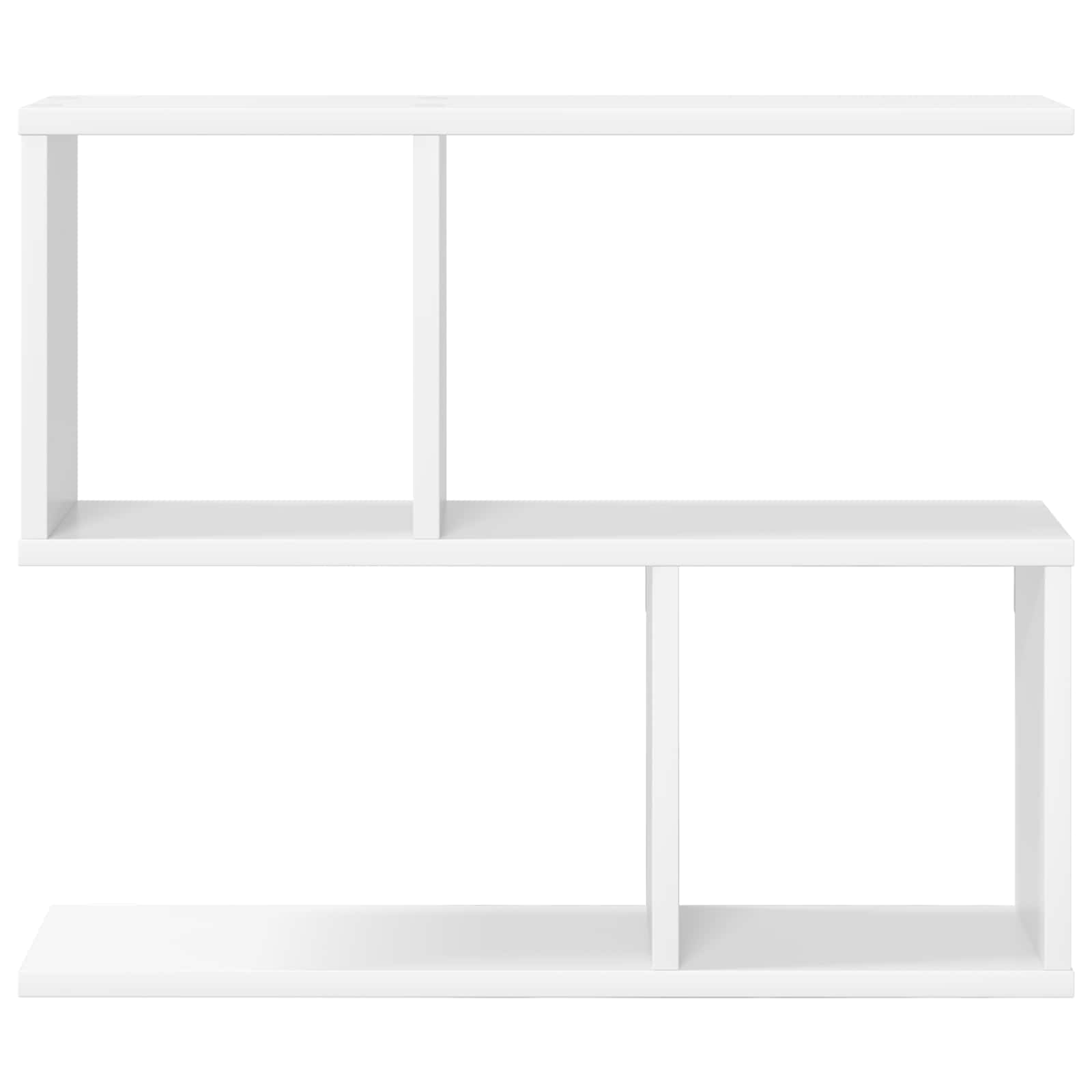 White Wall Shelf 4 Compartments 60cm | Simpledeals