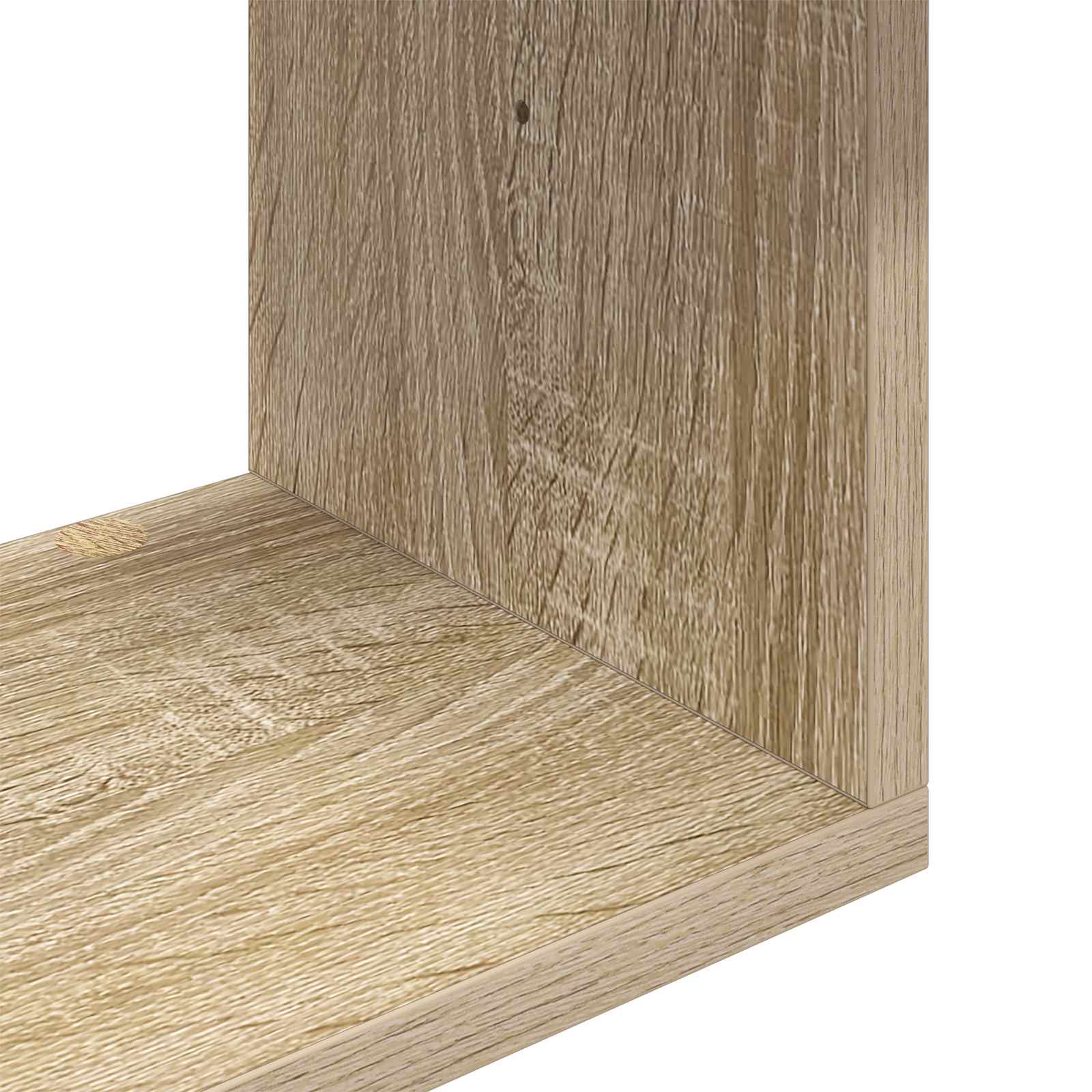 Wall Shelf Sonoma Oak 4 Compartments | Simpledeals