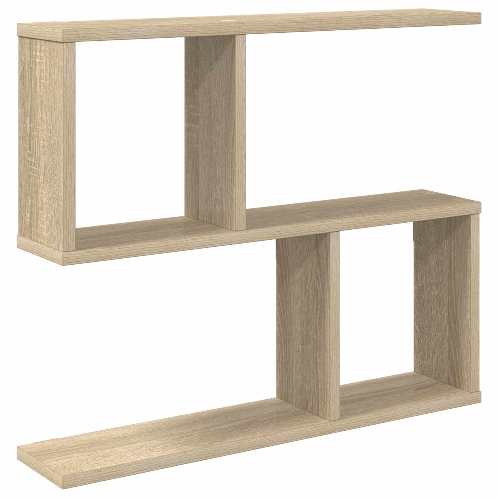 Wall Shelf Sonoma Oak 4 Compartments | Simpledeals
