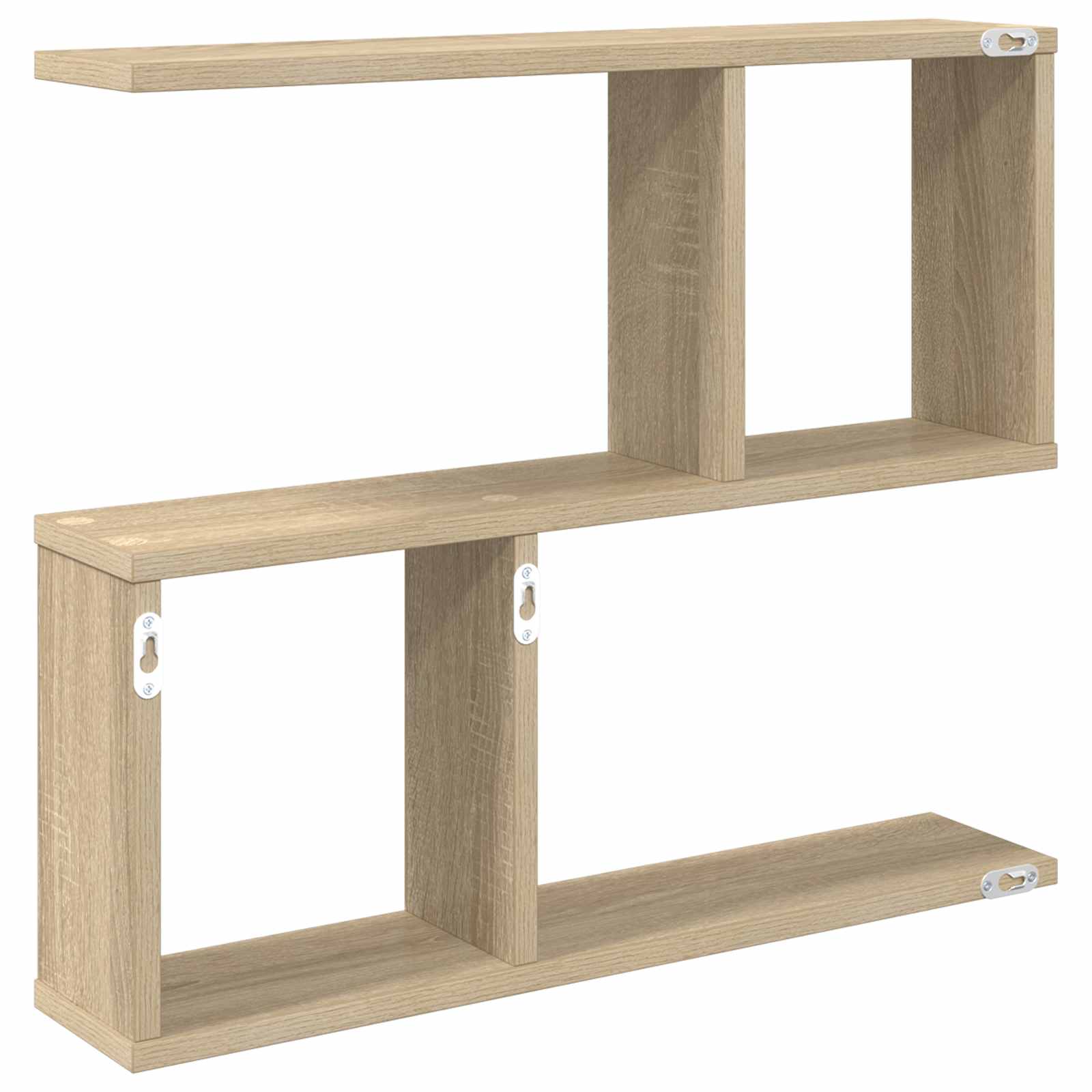 Wall Shelf Sonoma Oak 4 Compartments | Simpledeals