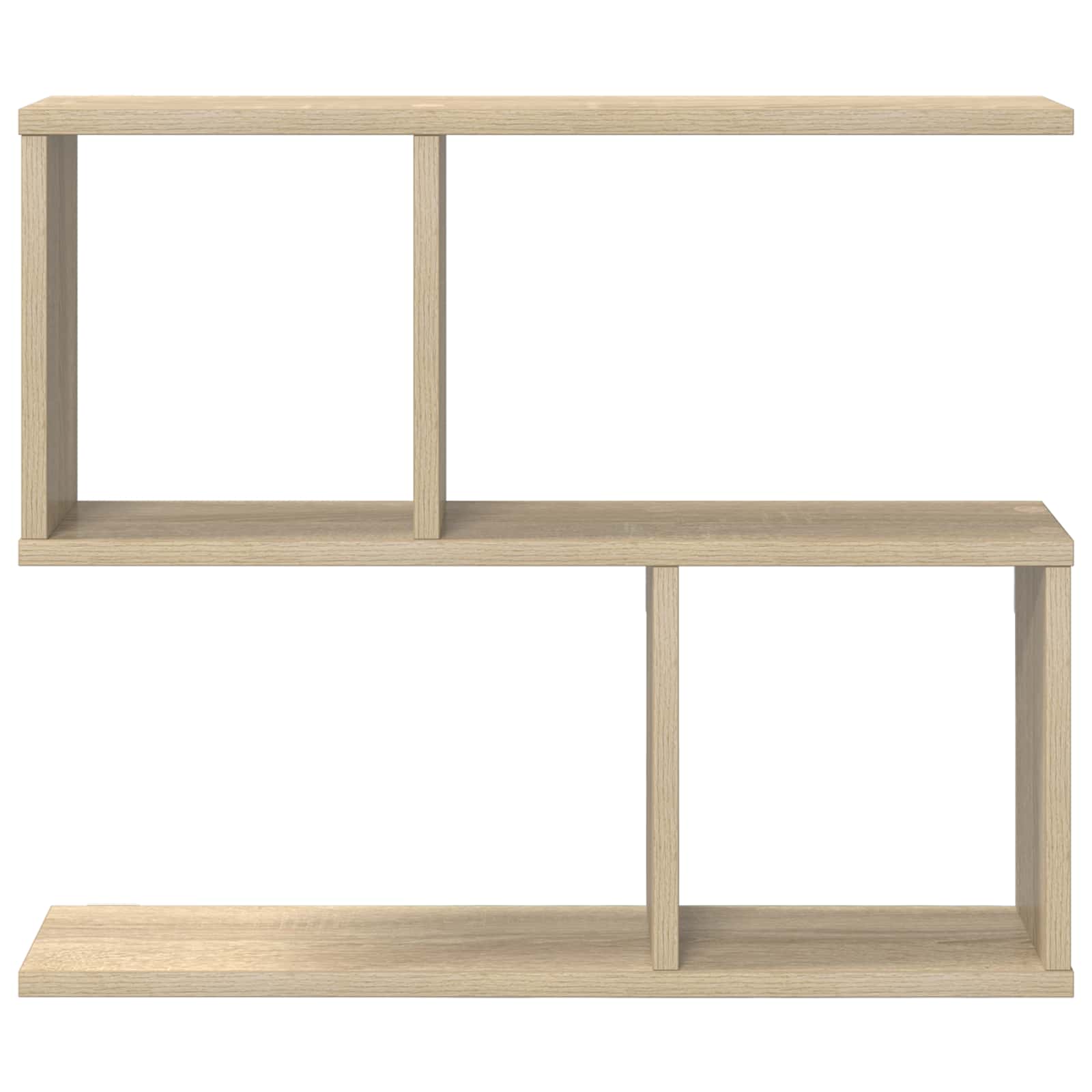 Wall Shelf Sonoma Oak 4 Compartments | Simpledeals