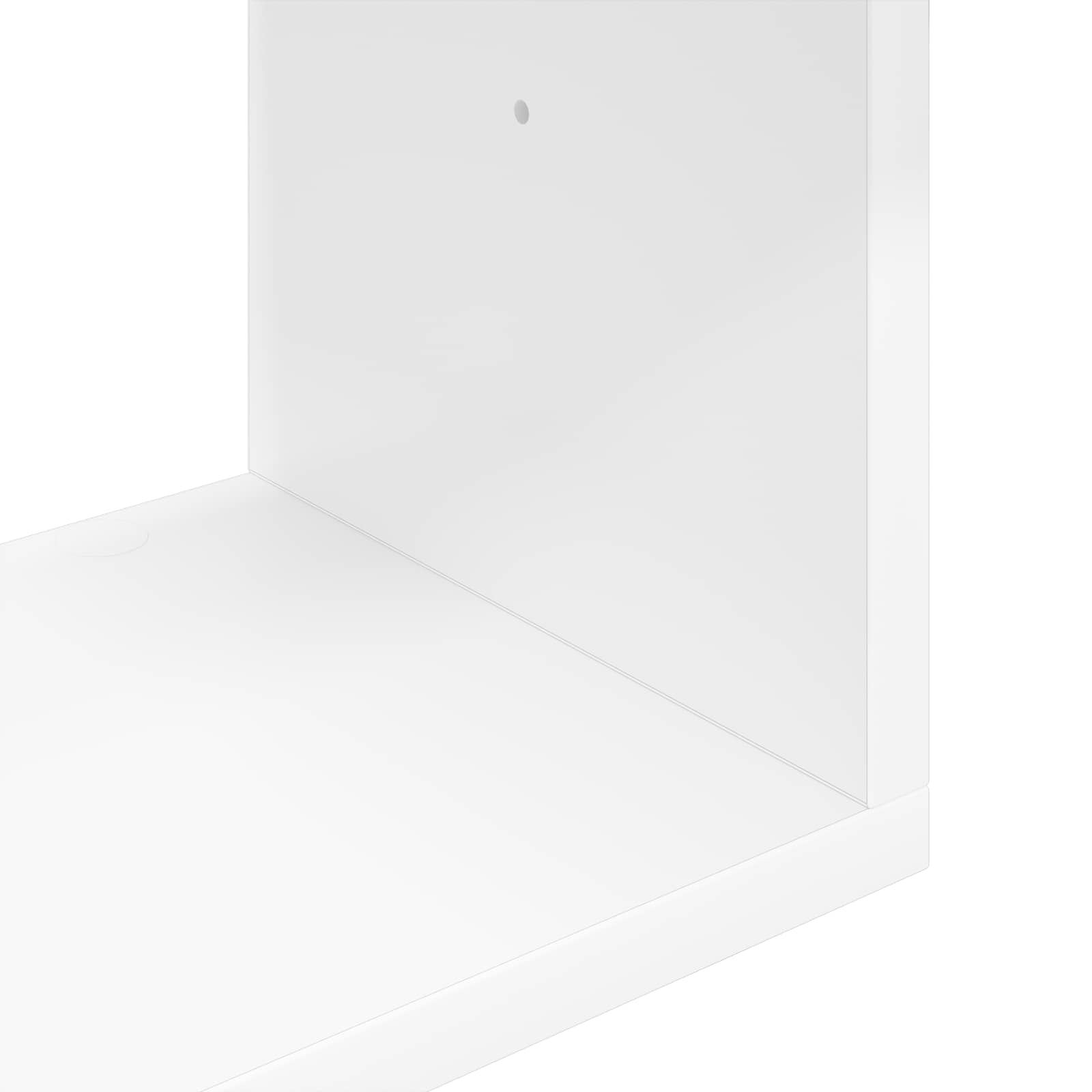 White Wall Shelf 6 Compartments 80cm | Simpledeals