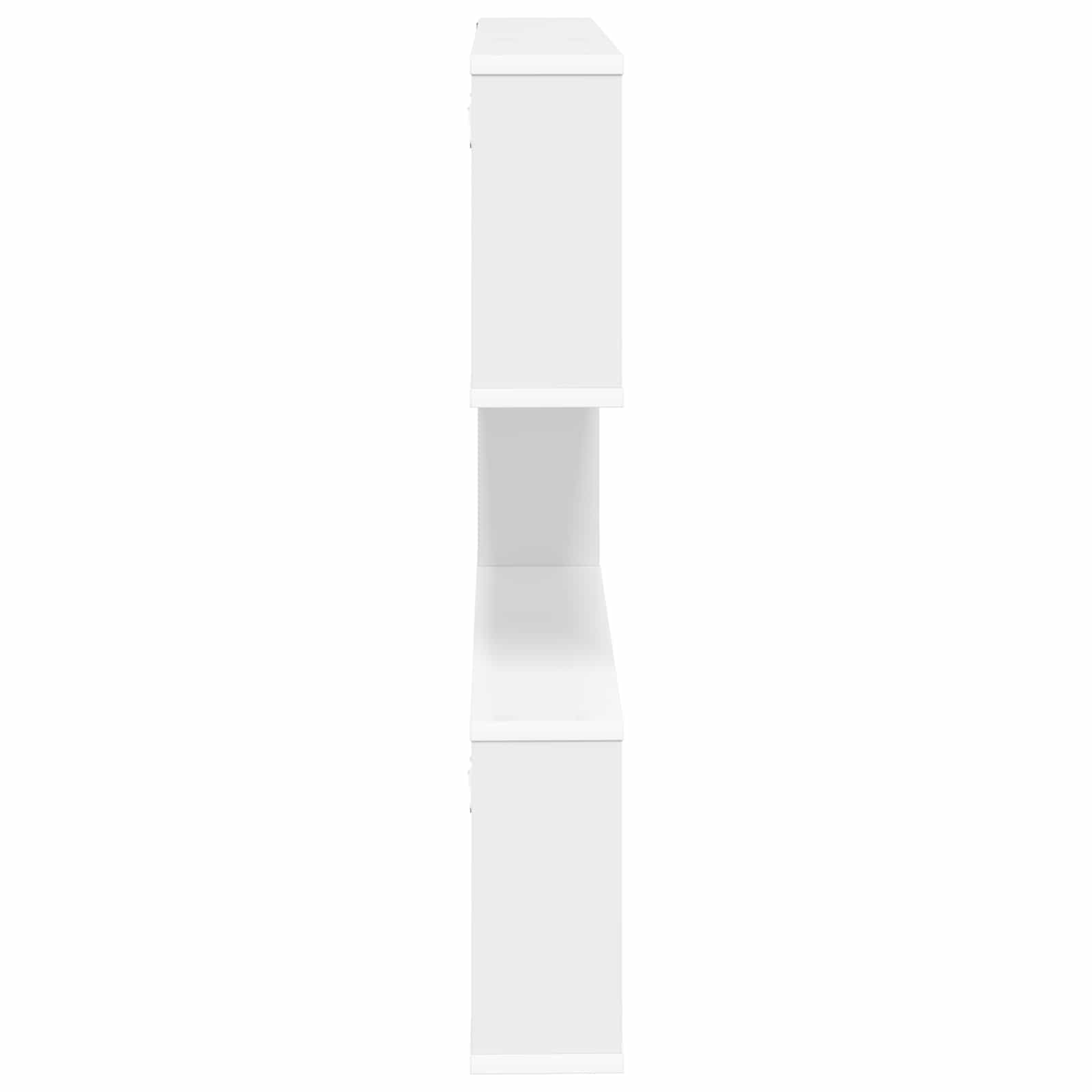 White Wall Shelf 6 Compartments 80cm | Simpledeals