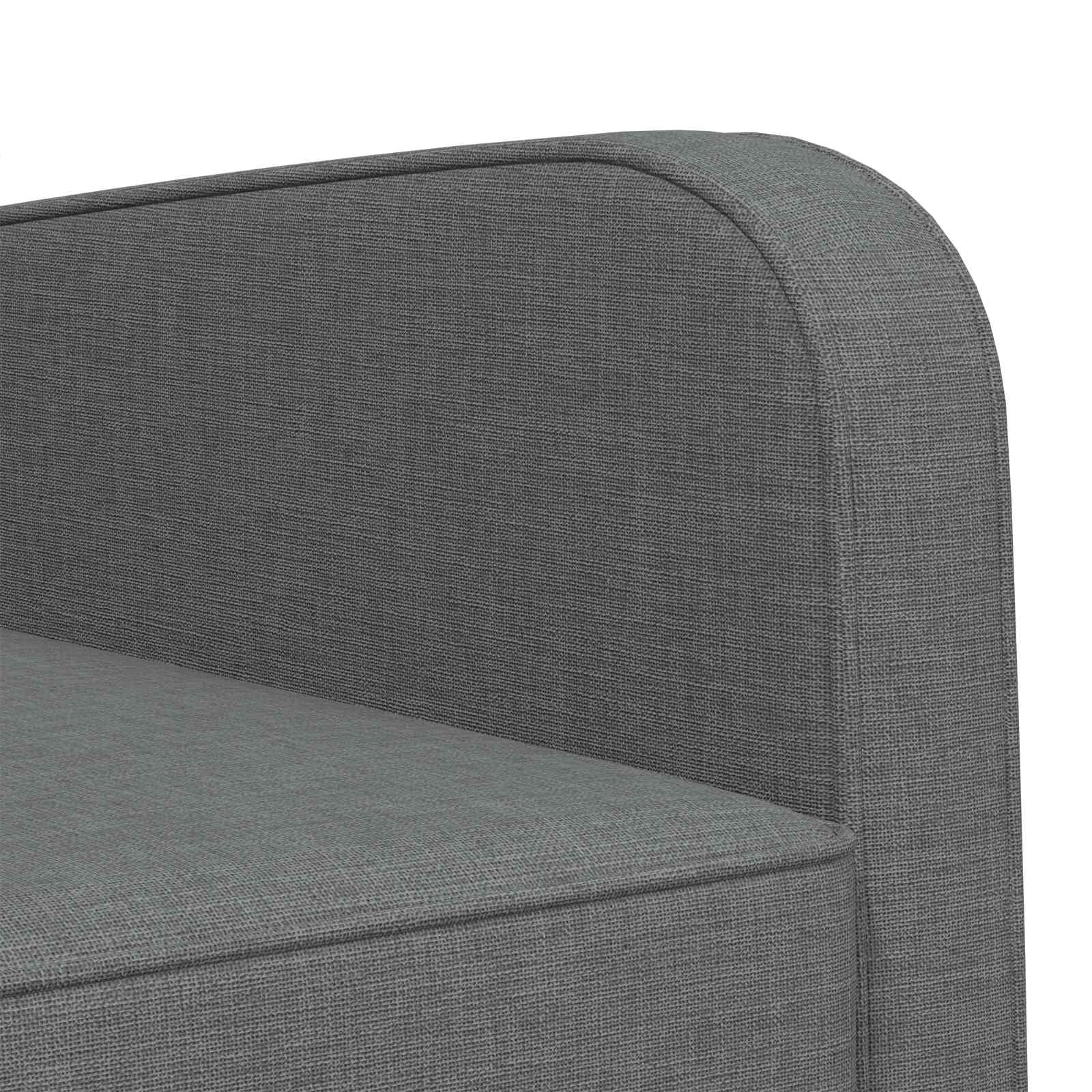 Grey Fabric Armchair Modern 70x79x78cm