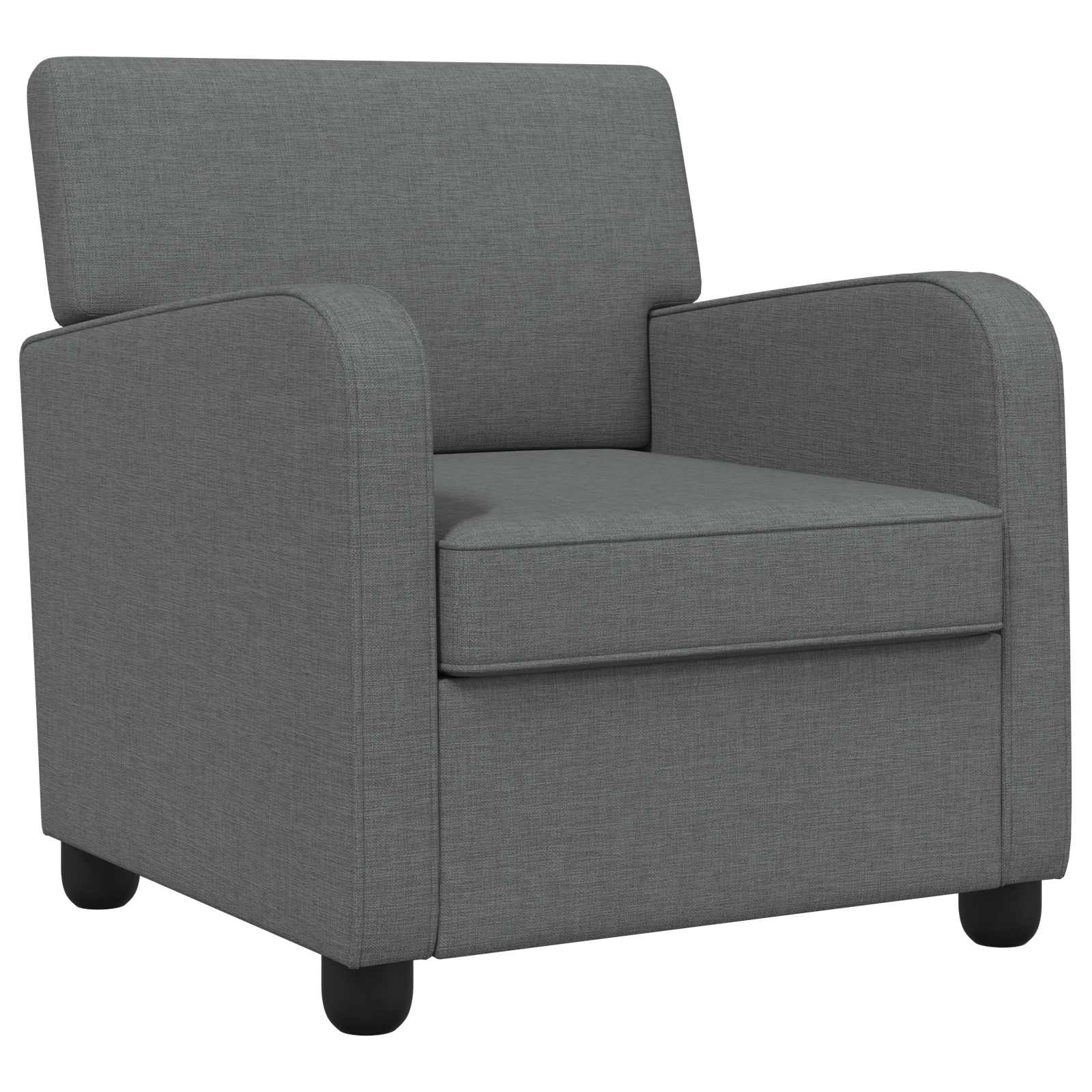 Grey Fabric Armchair Modern 70x79x78cm